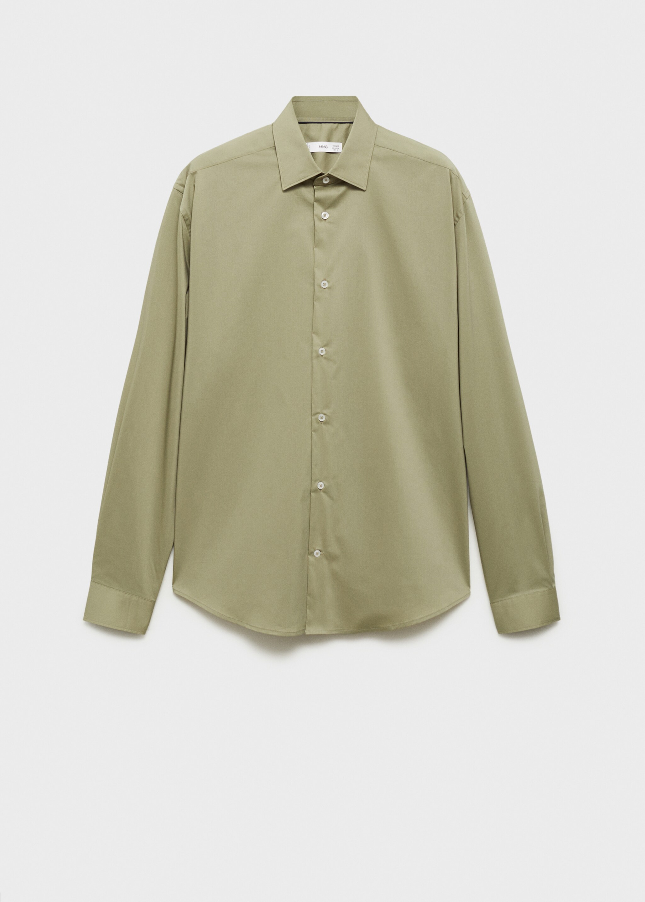 Regular-fit stretch cotton shirt - Article without model