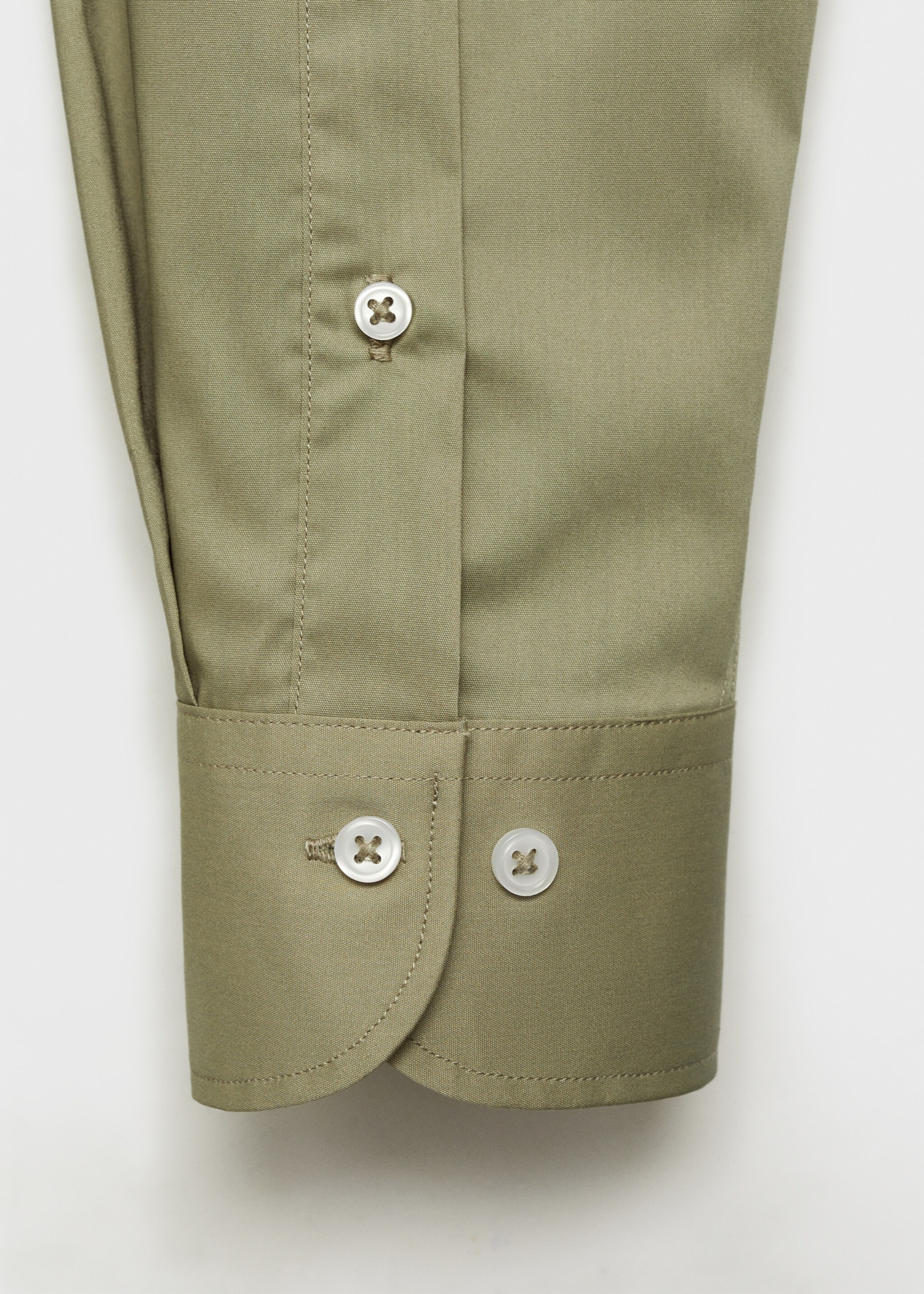 Regular-fit stretch cotton shirt - Details of the article 0