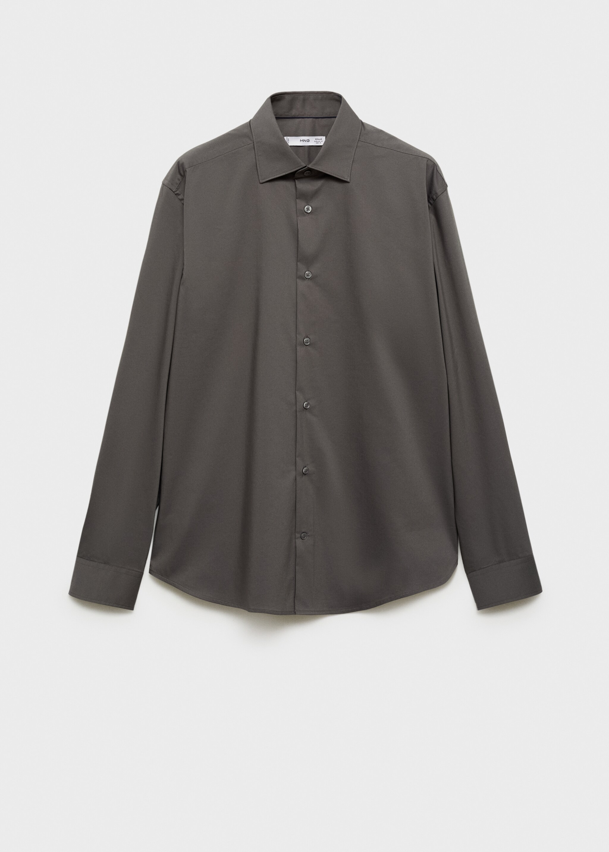 Regular-fit stretch cotton shirt - Article without model