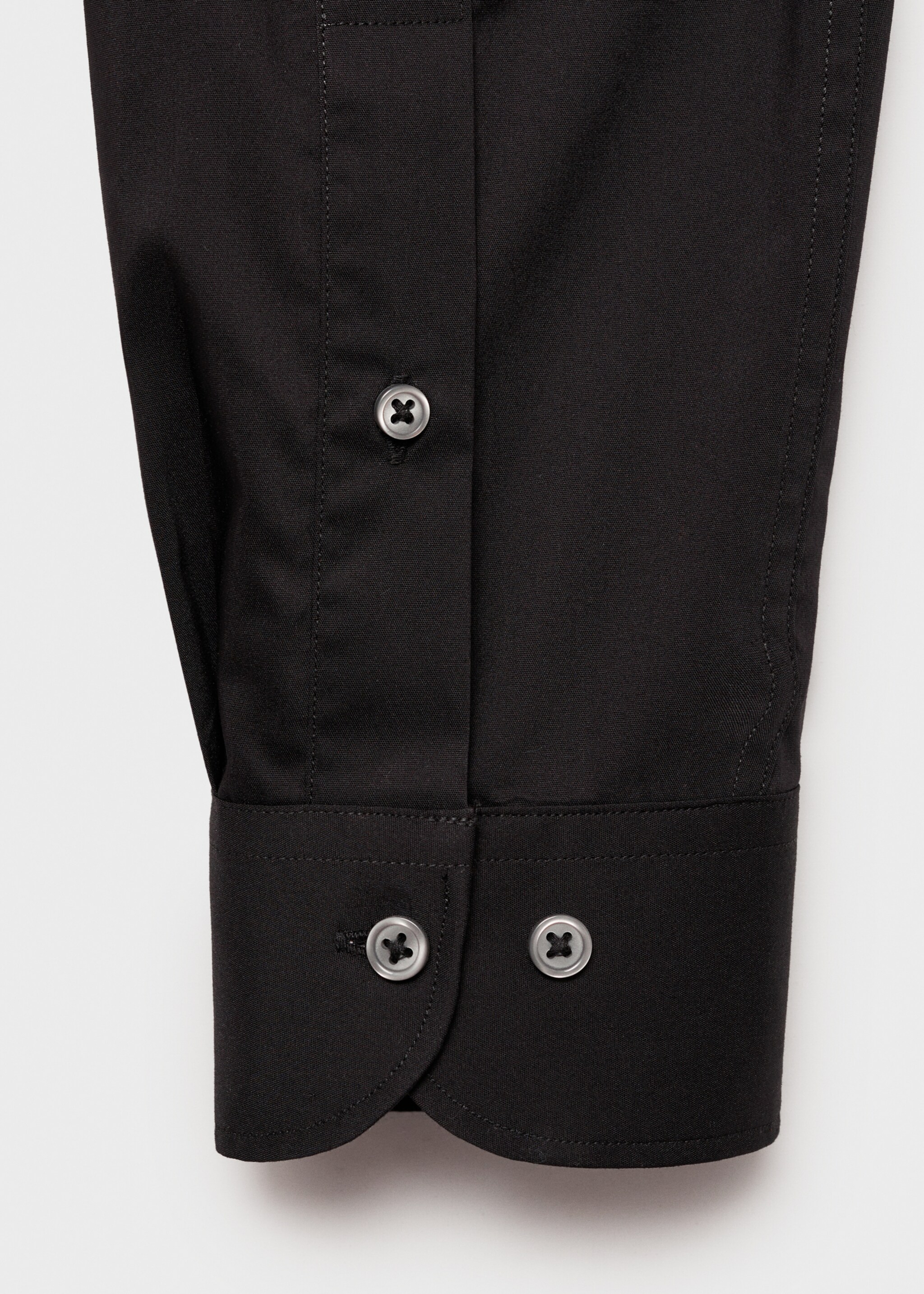 Regular-fit stretch cotton shirt - Details of the article 0