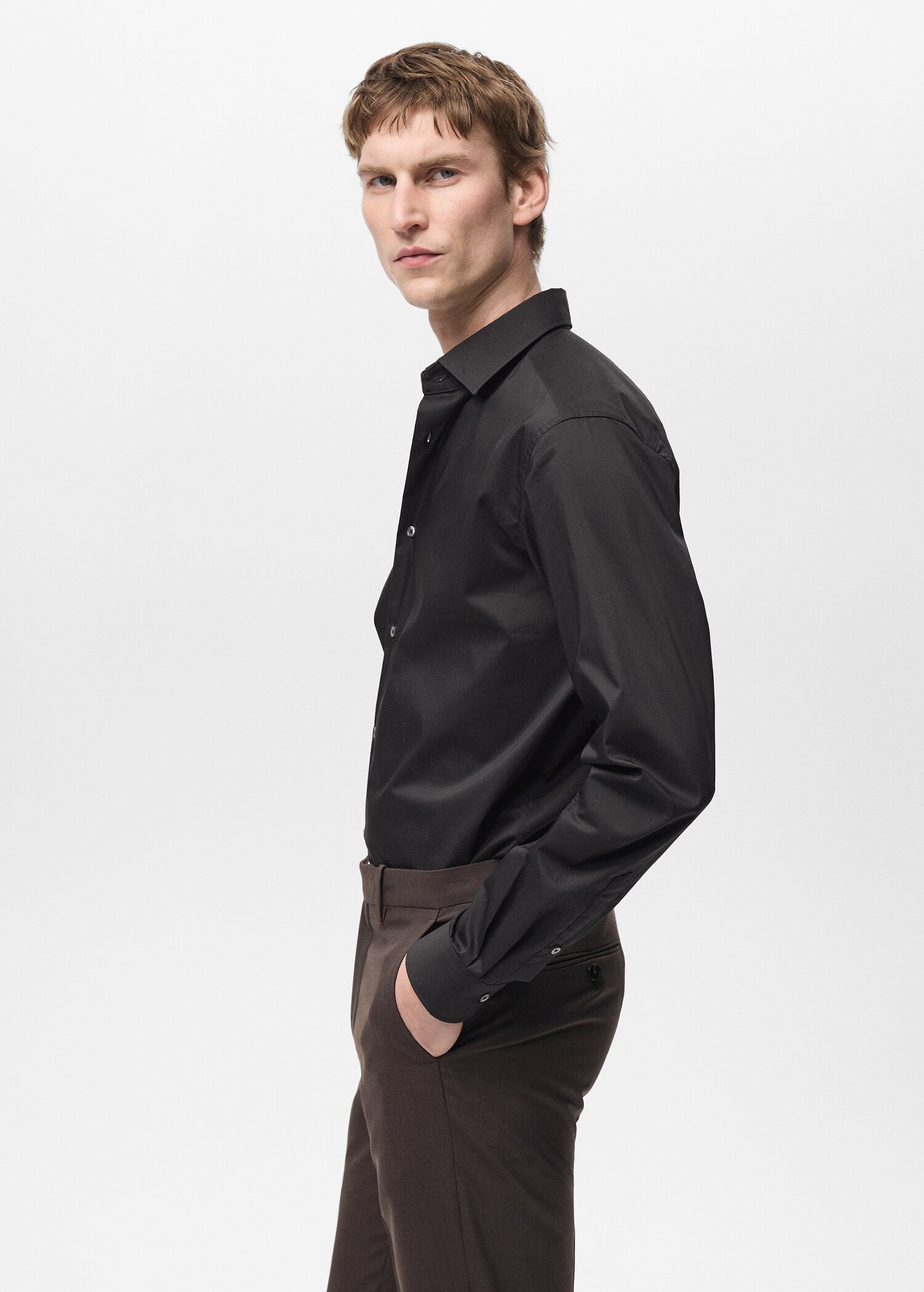Camisa regular fit algodón stretch - Detalle del artículo 2