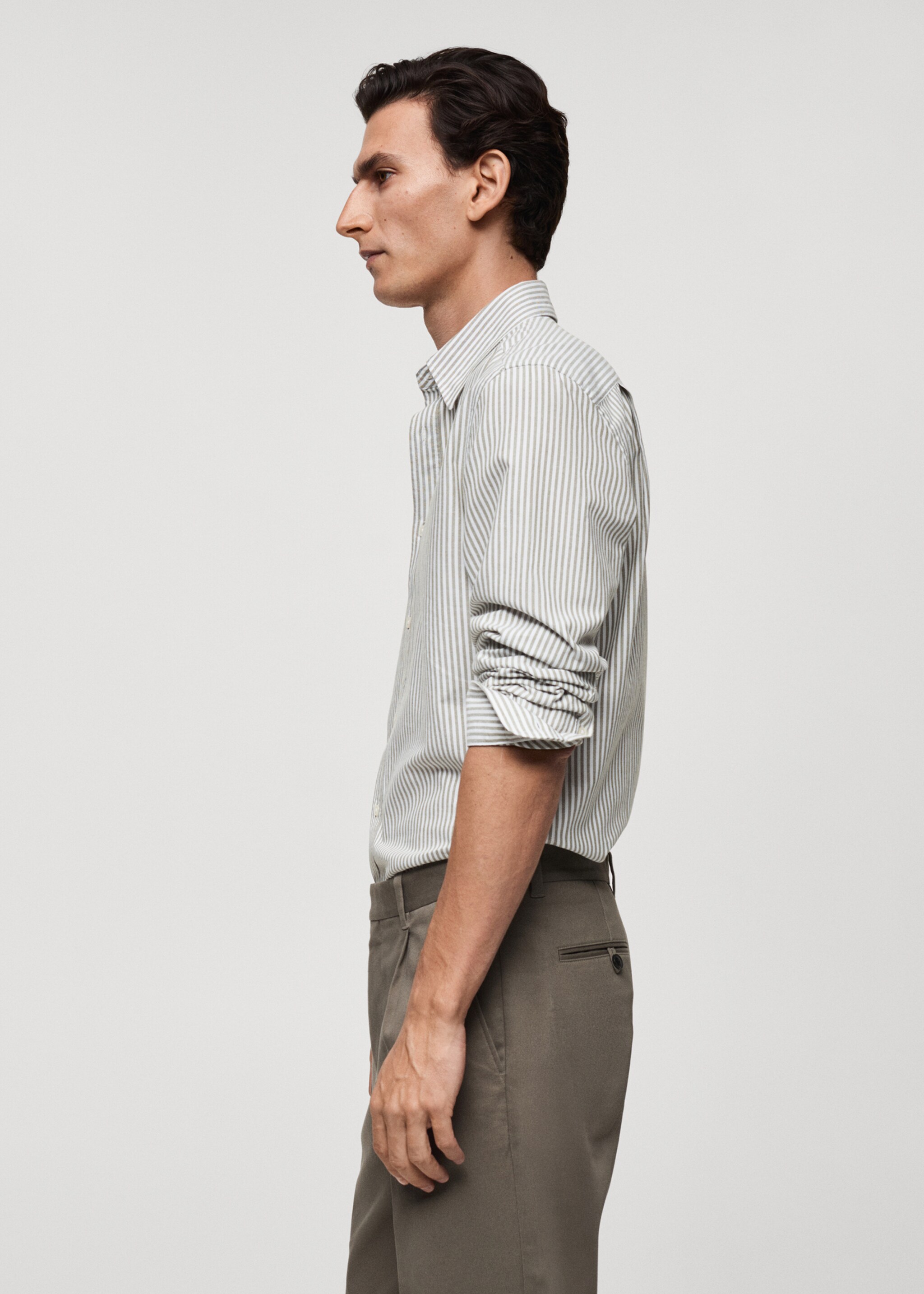 100% cotton kodak striped shirt - Details of the article 2