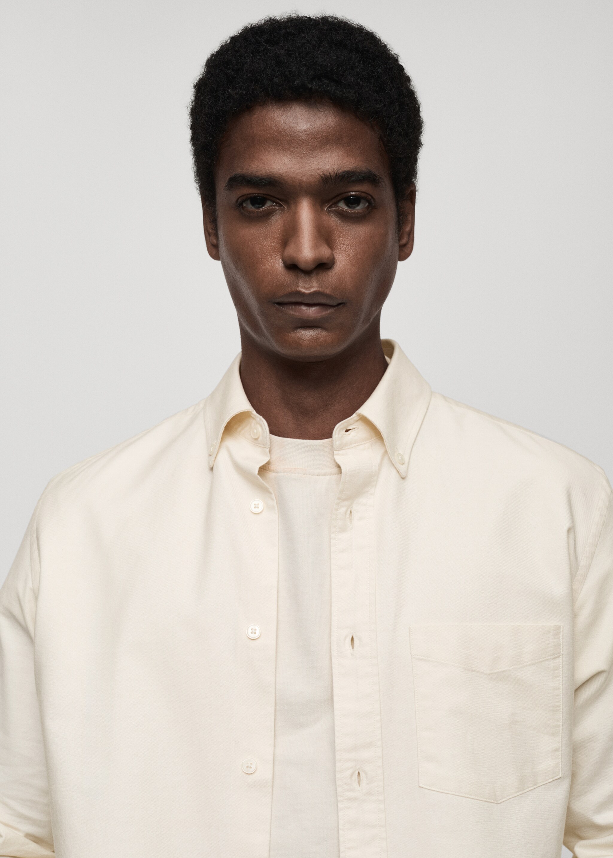 100% cotton Oxford shirt - Details of the article 1