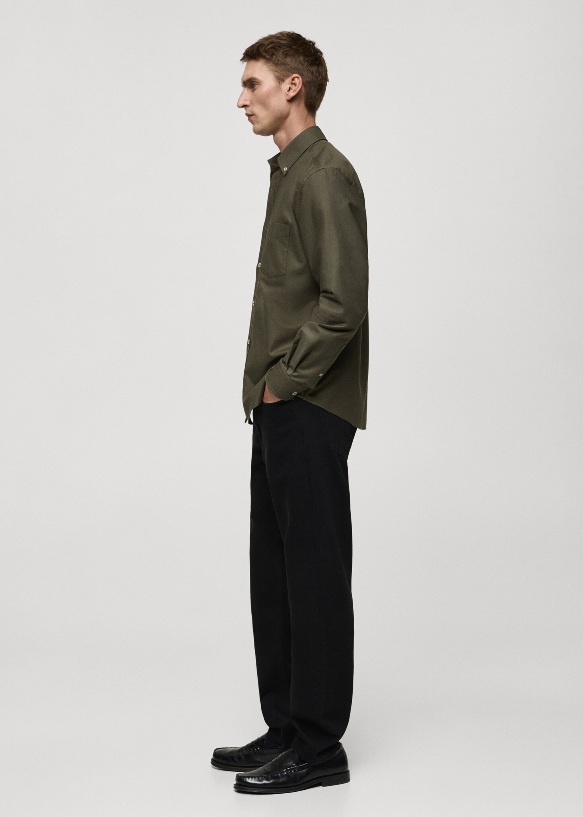 100% cotton Oxford shirt - Details of the article 4