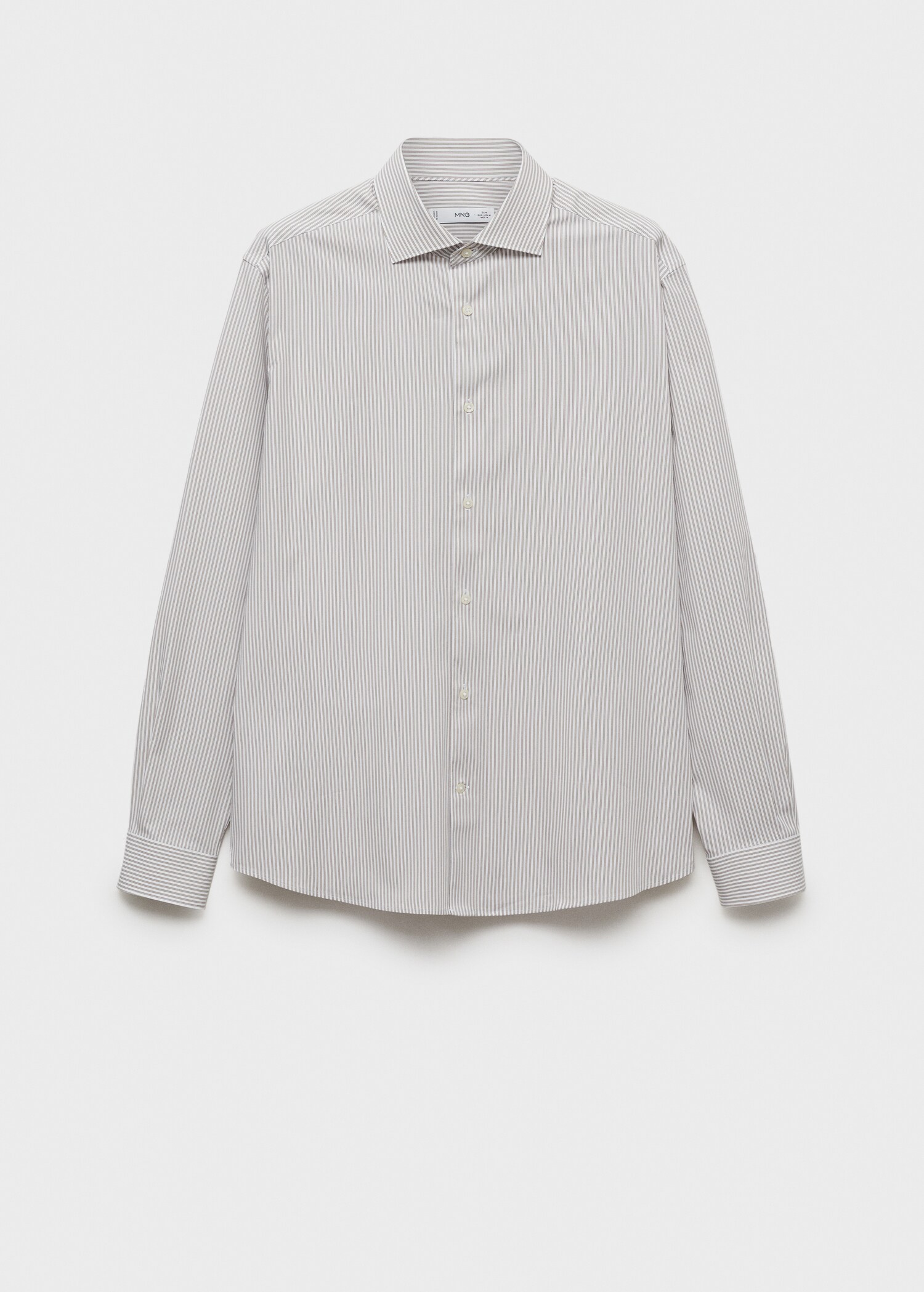 Gestreiftes Slim Fit-Hemd aus Baumwolle - Artikel ohne Model