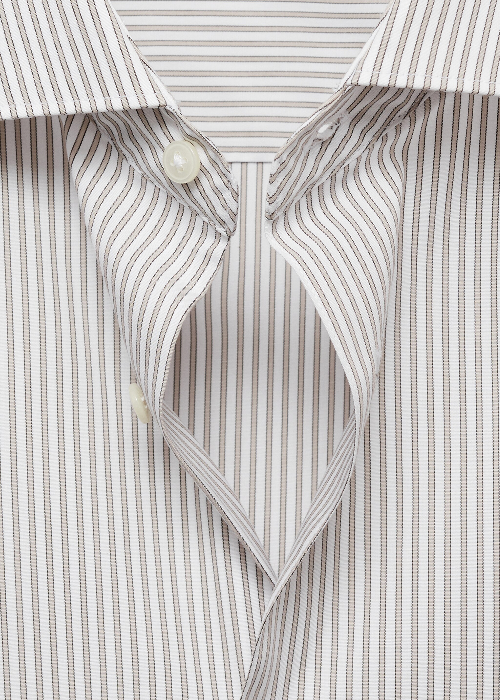 Slim fit striped cotton shirt - Details of the article 8