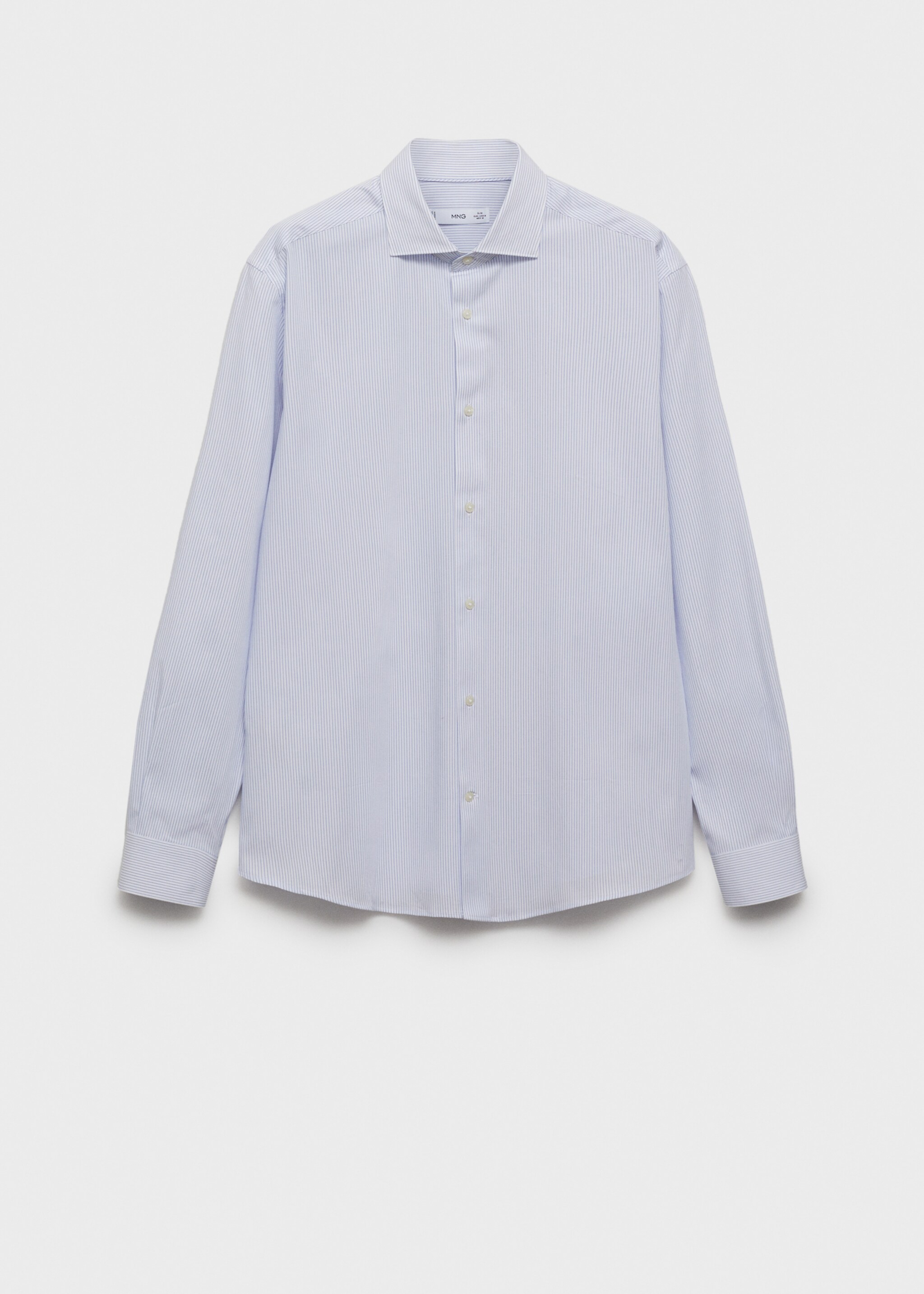 Slim fit striped cotton shirt - Article without model