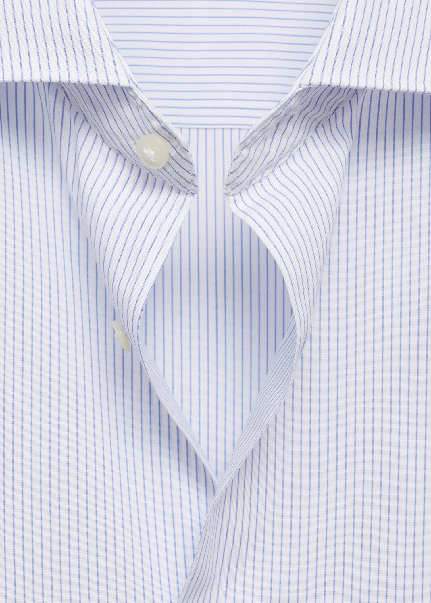 Gestreiftes Slim Fit-Hemd aus Baumwolle - Detail des Artikels 8