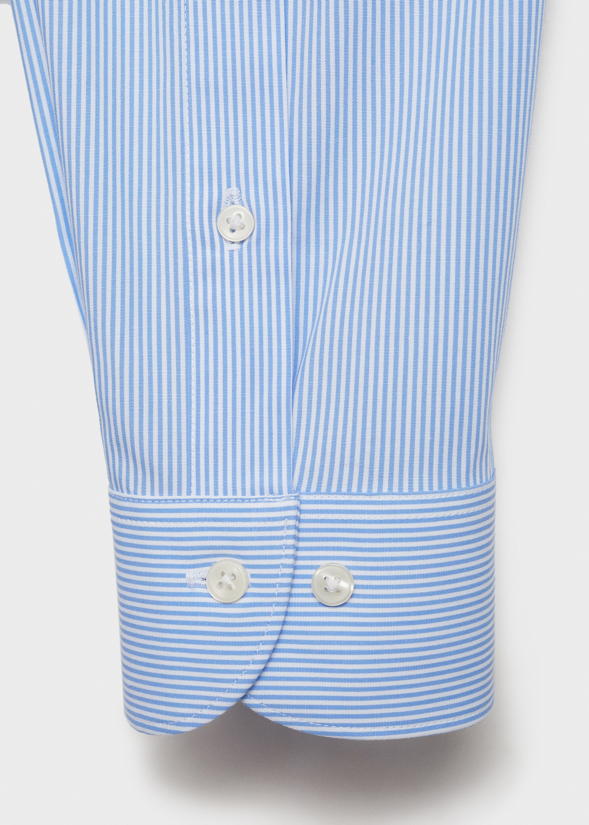 Slim fit striped cotton shirt - Details of the article 0