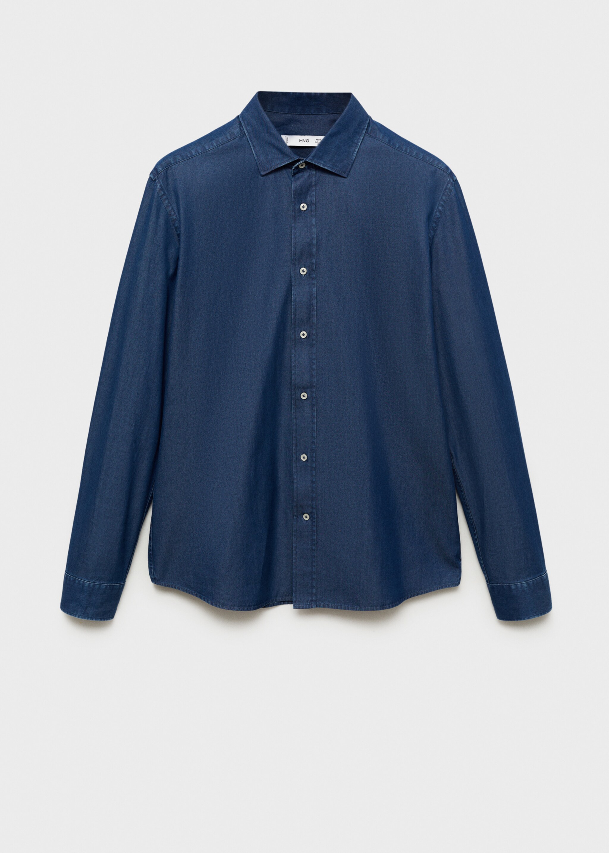 Chemise slim fit coton chambray - Article sans modèle