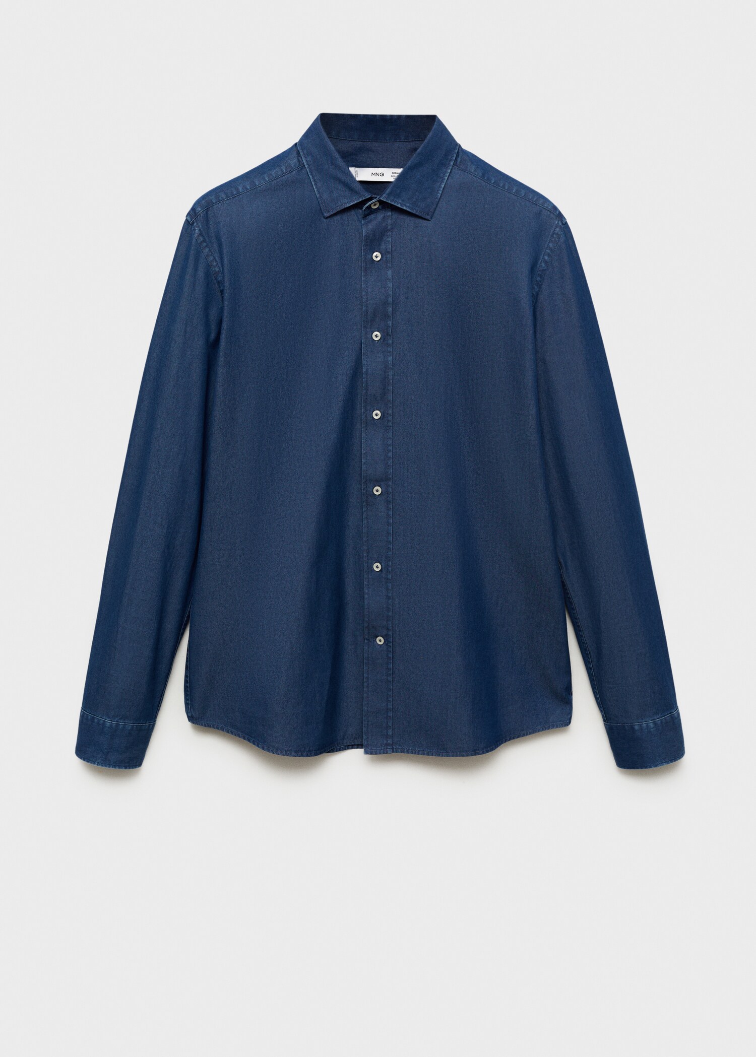 Slim Fit-Hemd aus Baumwoll-Chambray - Artikel ohne Model