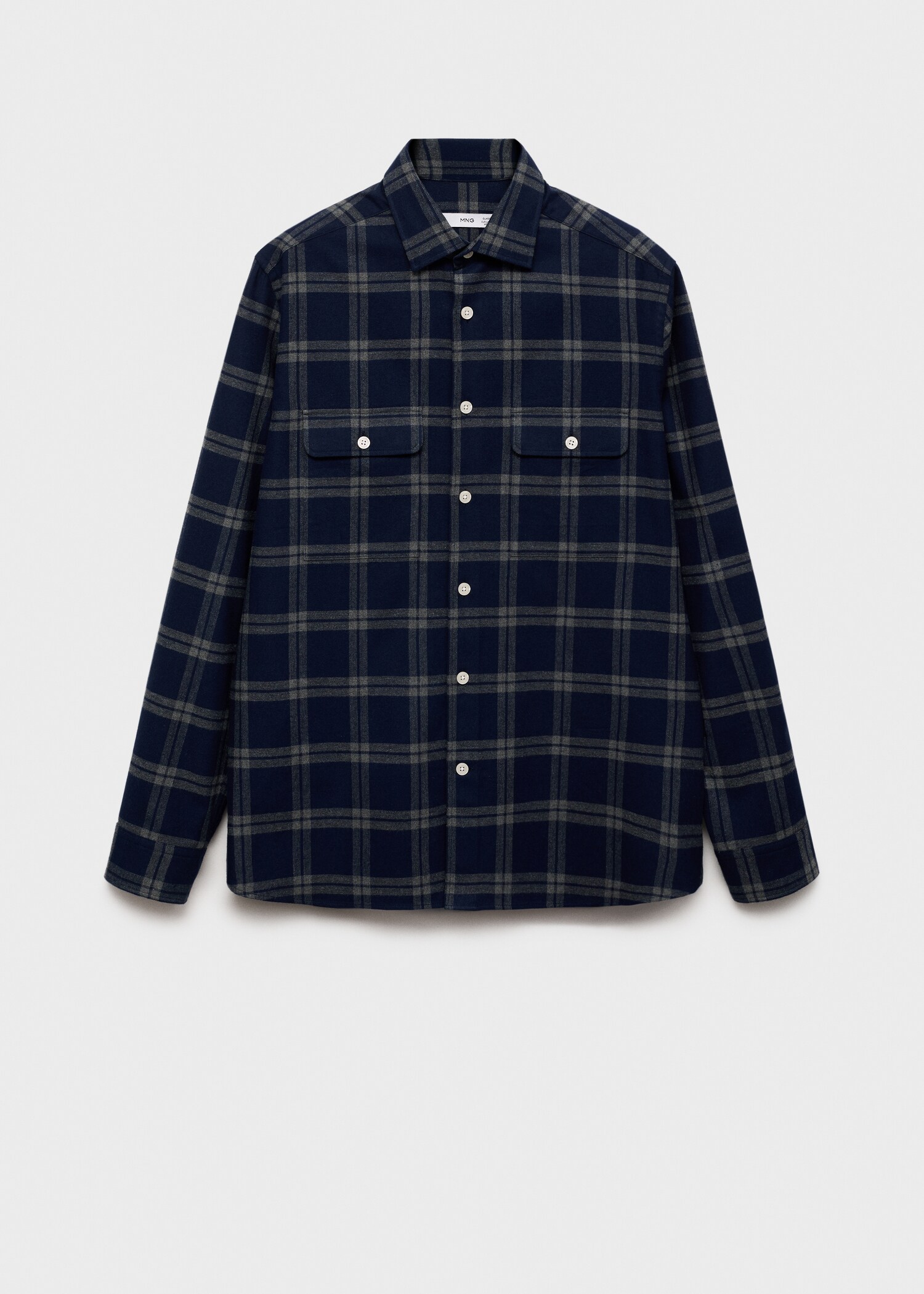 Kariertes Overshirt aus 100 % Baumwoll-Flanell - Artikel ohne Model