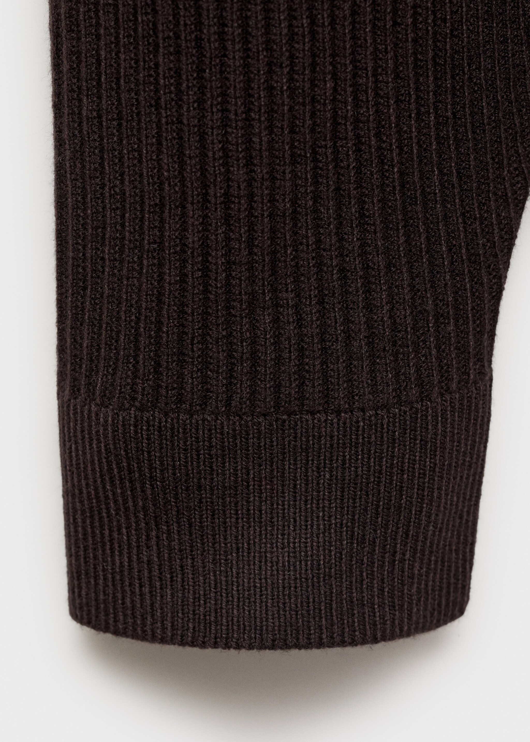 Pull-over maille côtelée col zippé - Détail de l'article 0