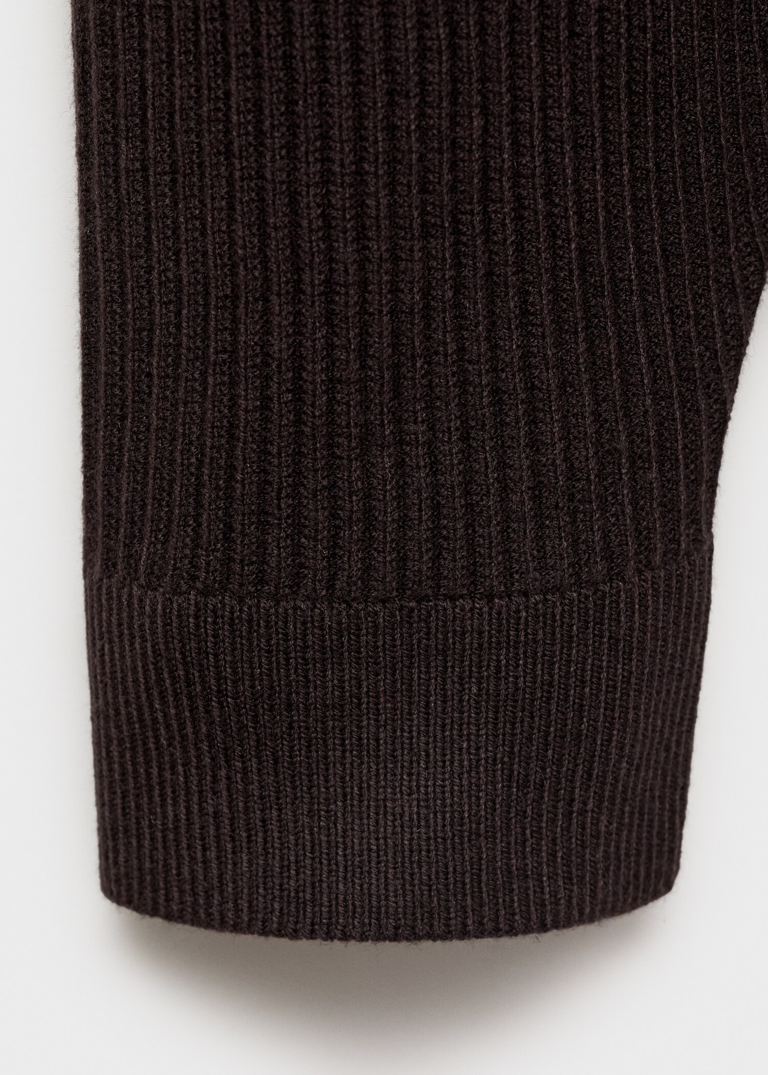 Ribbed sweater with zipper neck - Details of the article 0