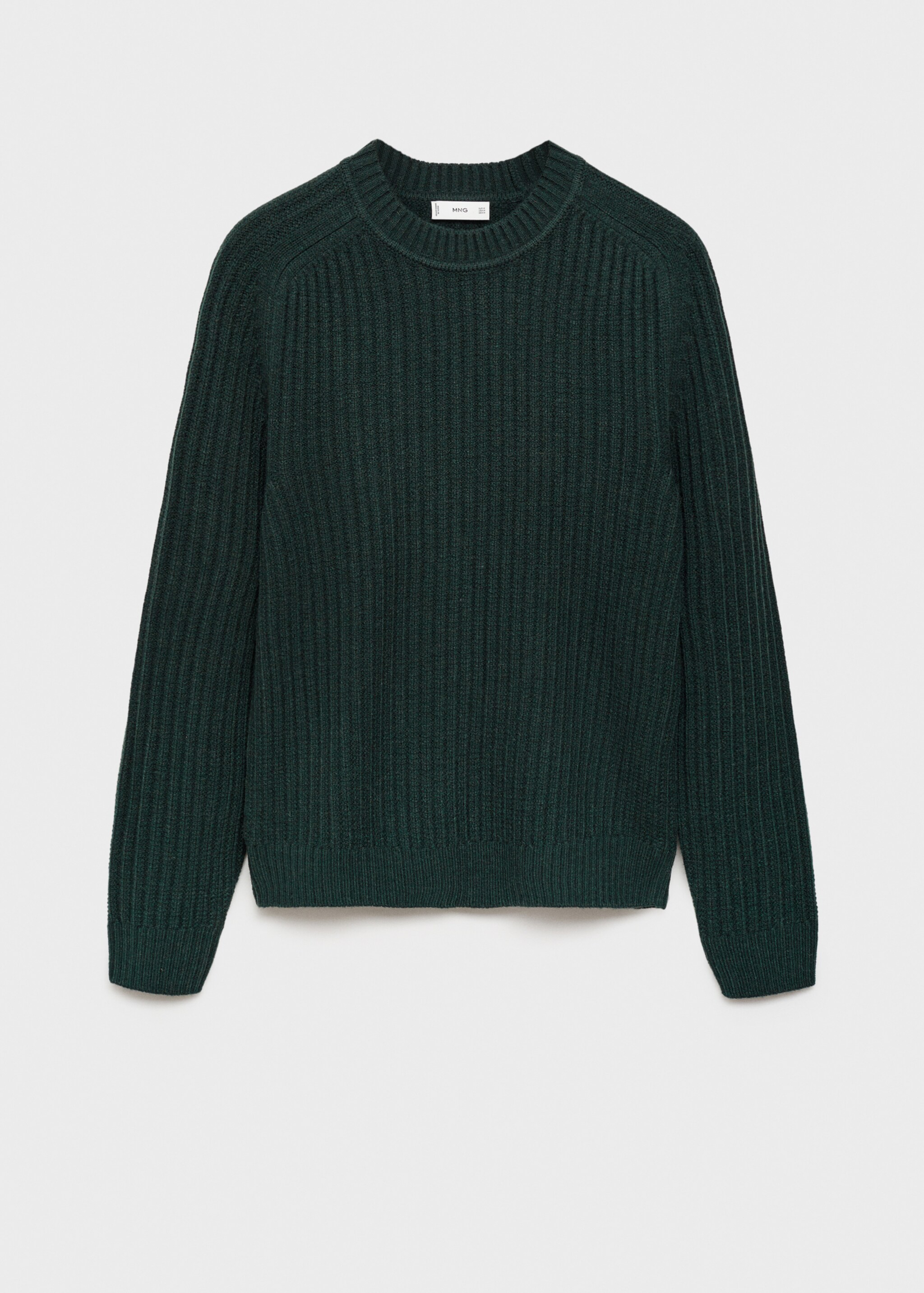 Wool-blend rib-knit sweater - Article without model