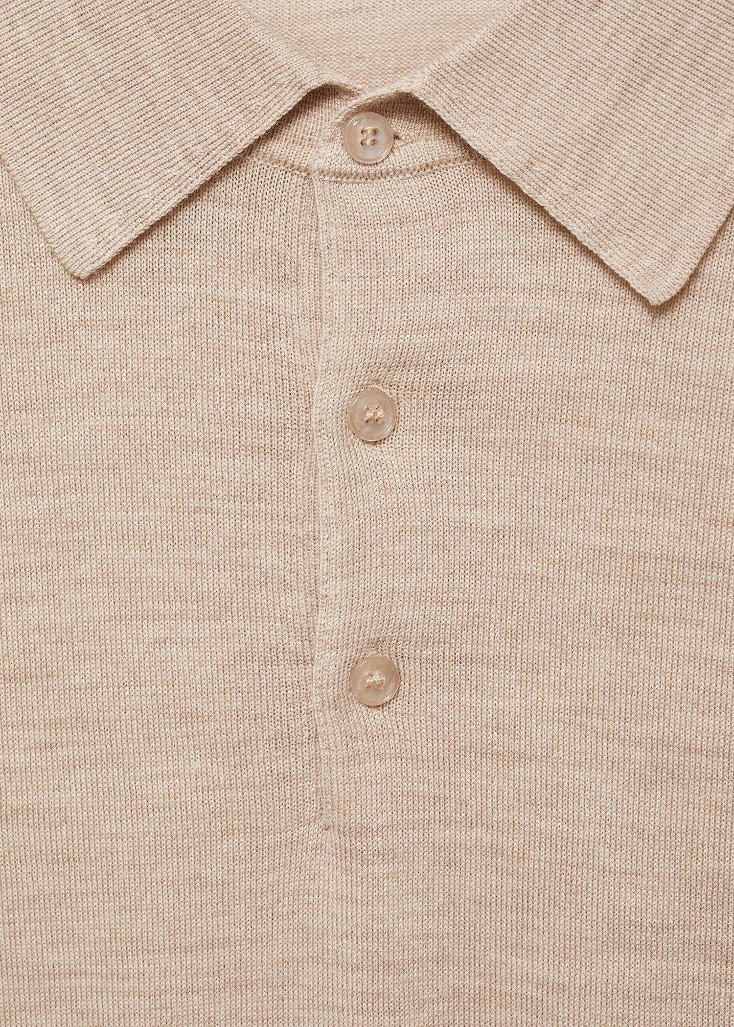 Polo jumper 100% merino wool - Details of the article 8