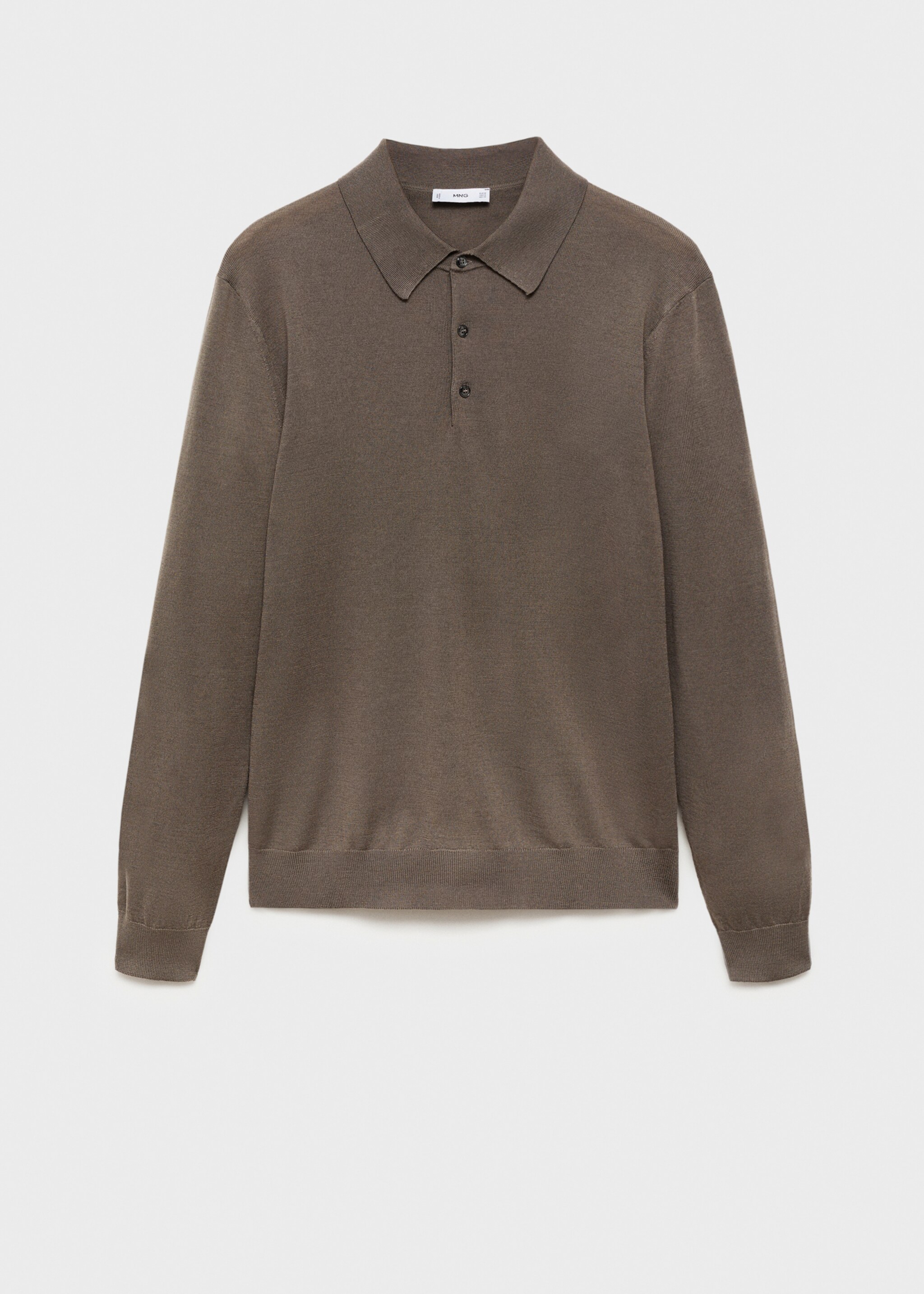 100% merino wool polo sweater - Article without model
