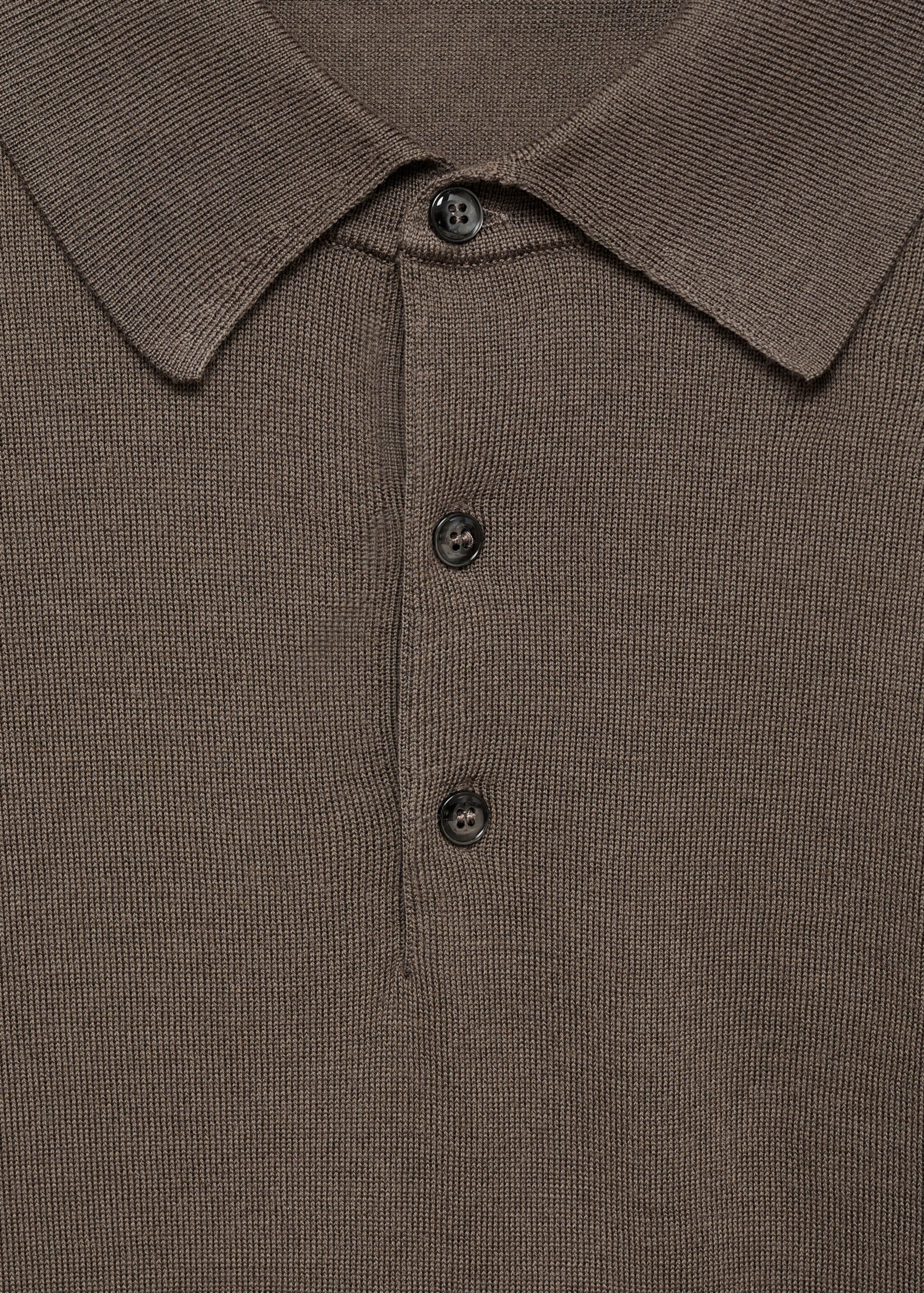 100% merino wool polo sweater - Details of the article 8