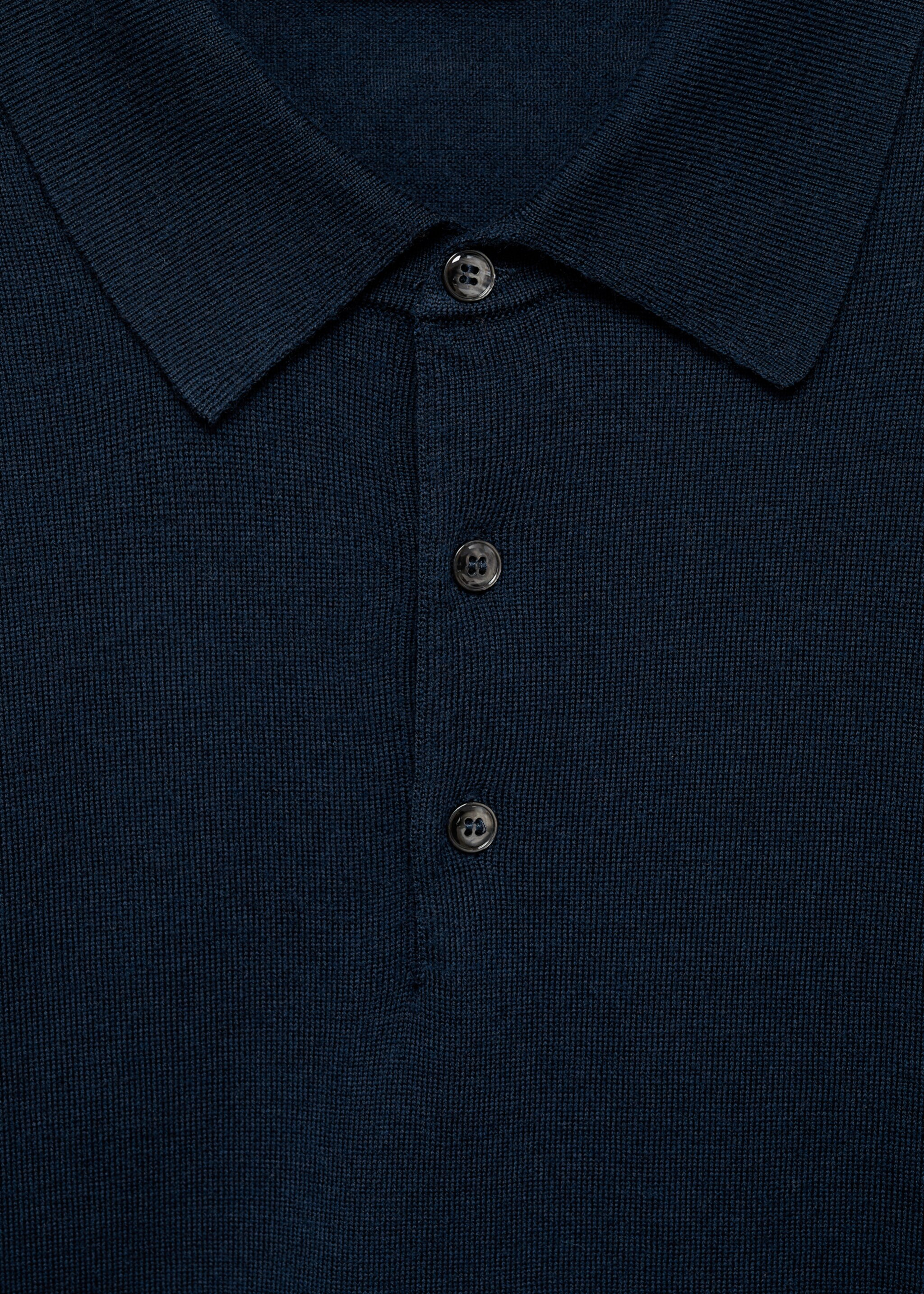 100% merino wool polo sweater - Details of the article 8