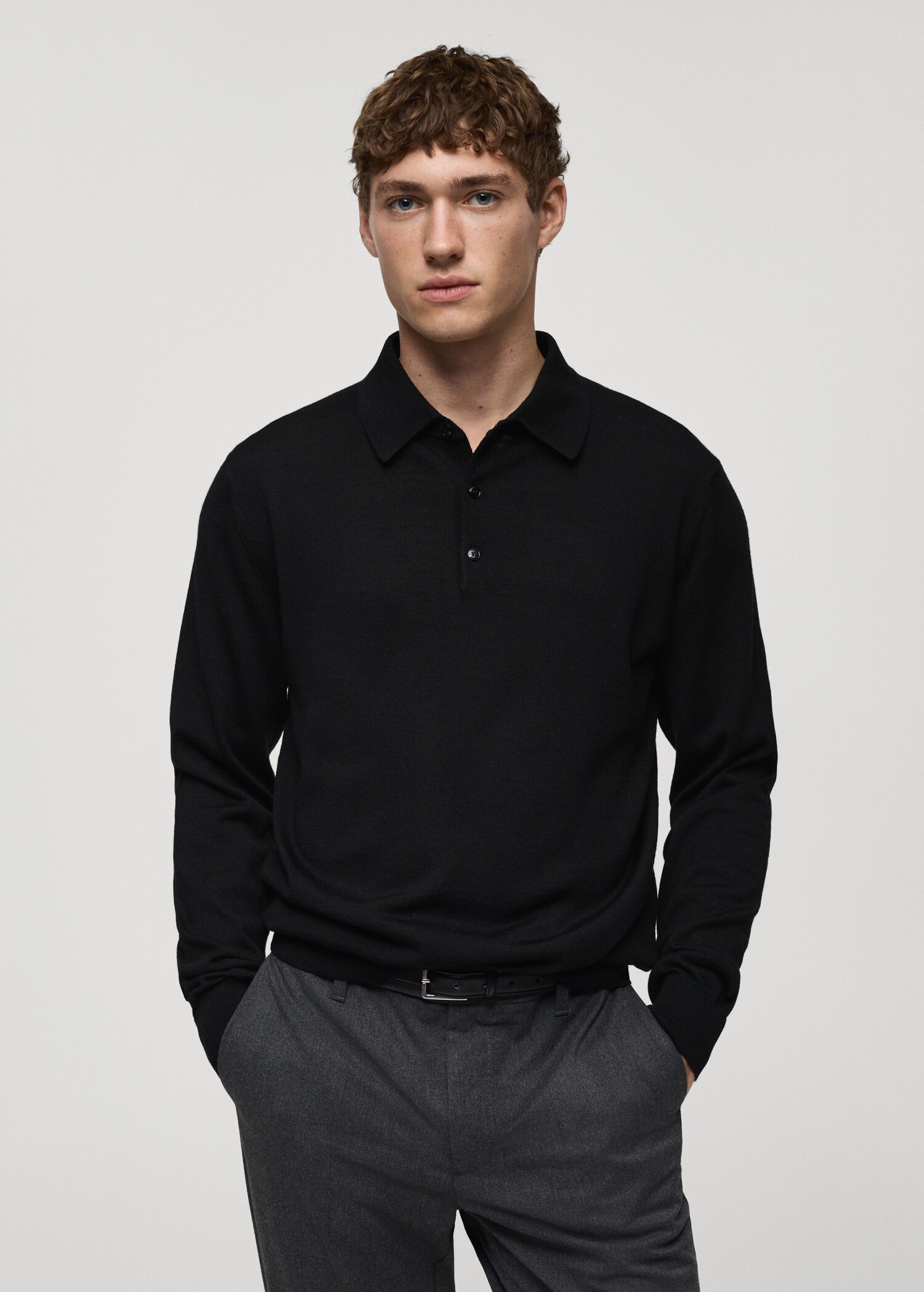 Wool polo Sweater