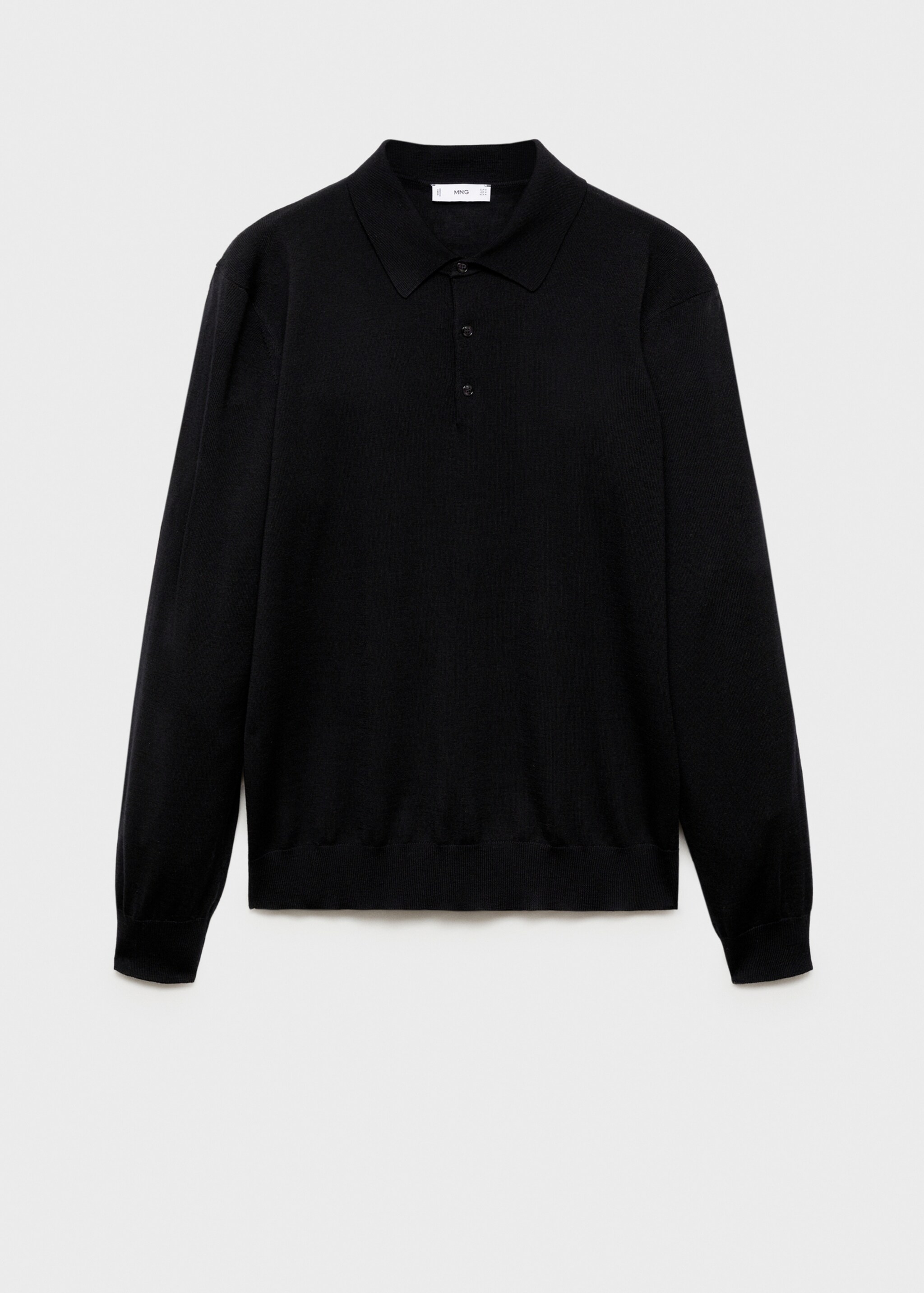 Poloshirt-Pullover aus 100 % Merinowolle - Artikel ohne Model