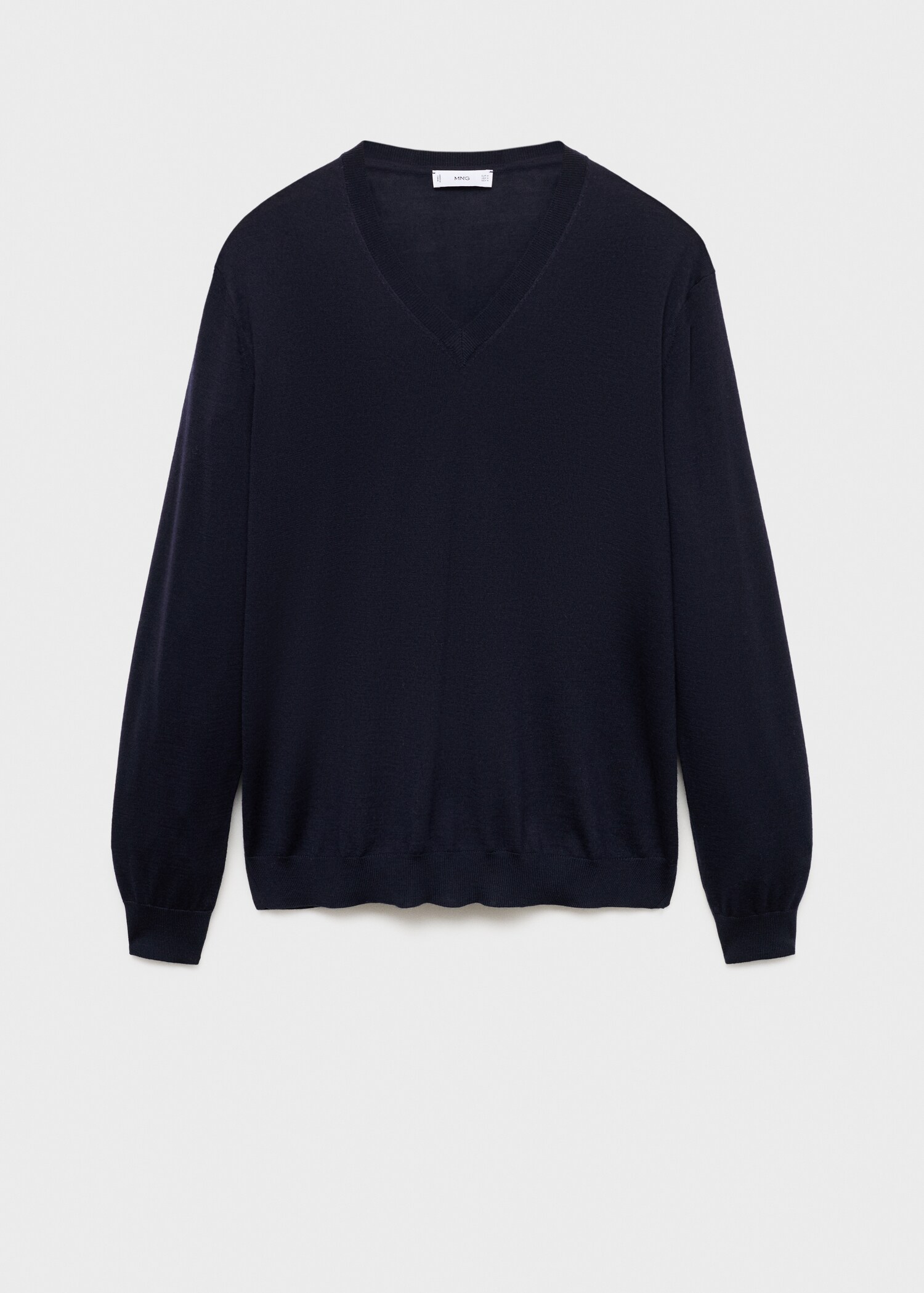 100% merino wool V-neck sweater - Article without model