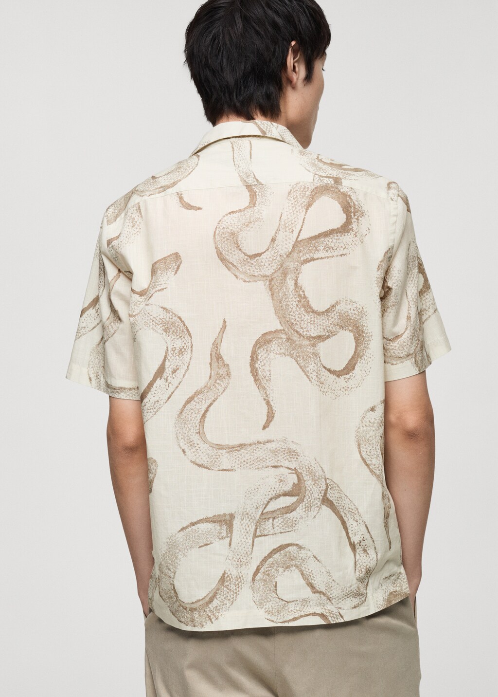 100% cotton regular-fit printed shirt