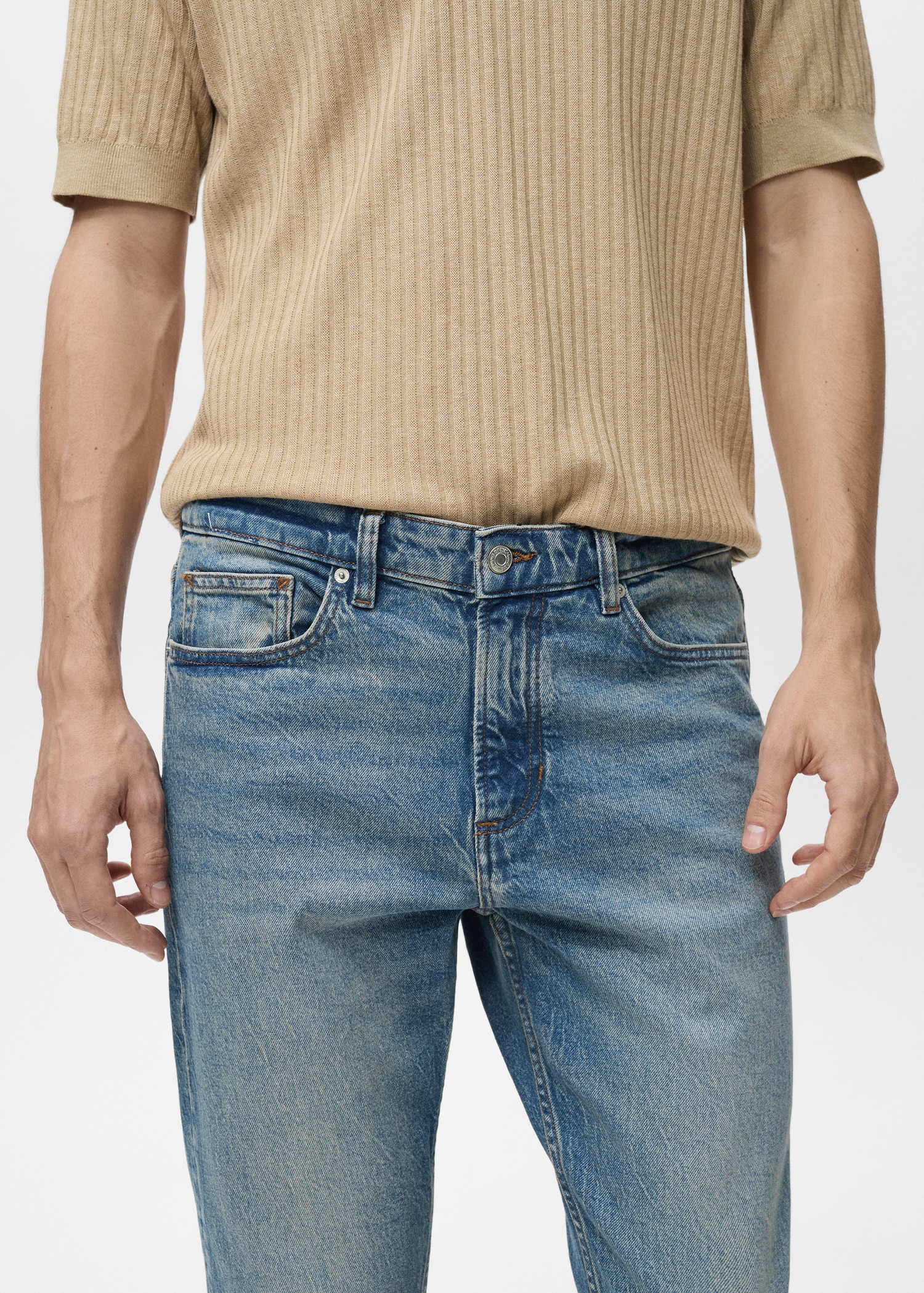 Tapered-Fit-Jeans Ben im Used-Look - Detail des Artikels 1