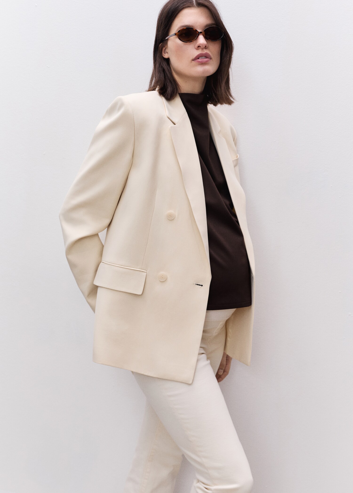 Maternity flared cropped jeans - Details of the article 1