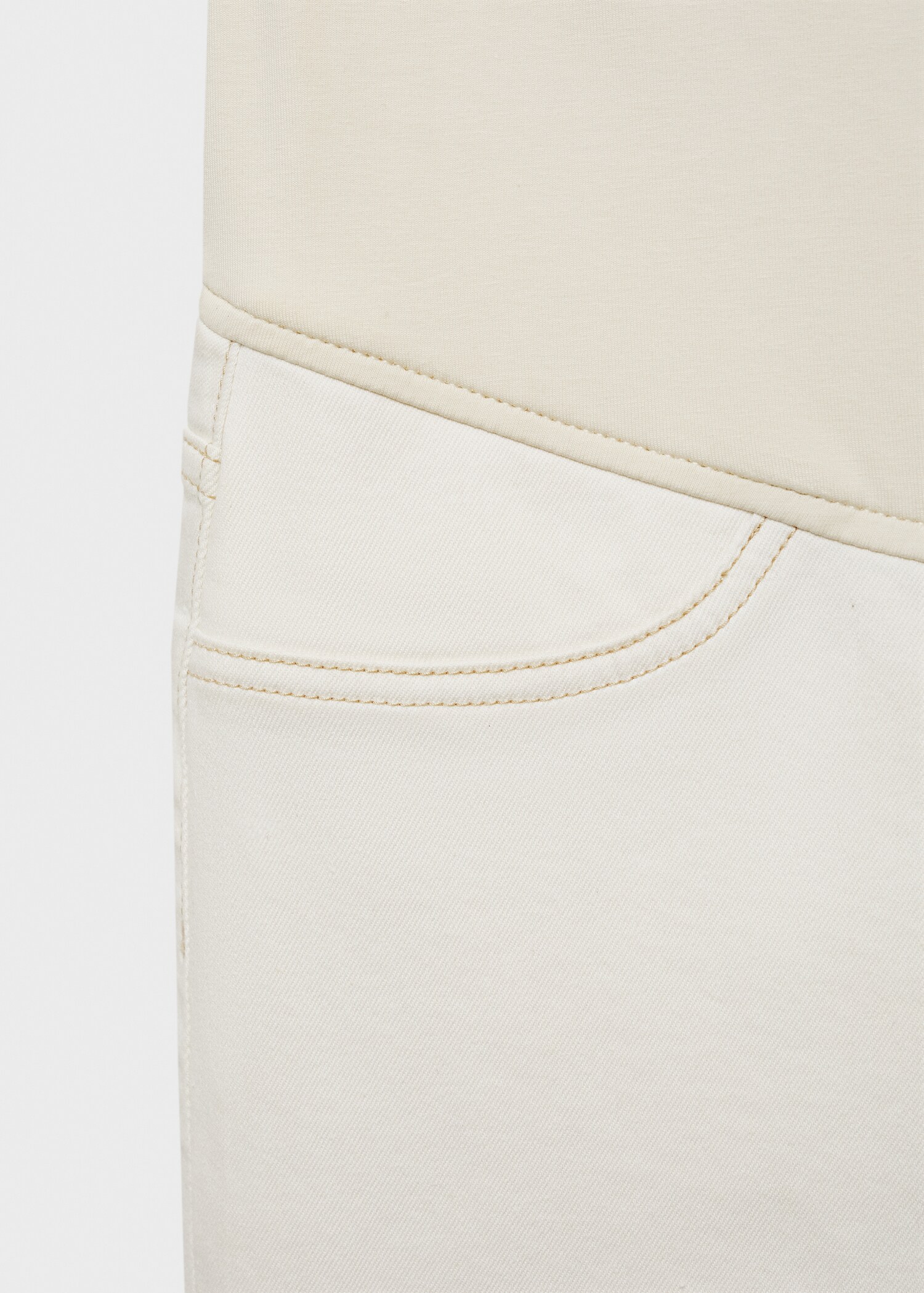 Maternity flared cropped jeans - Details of the article 8