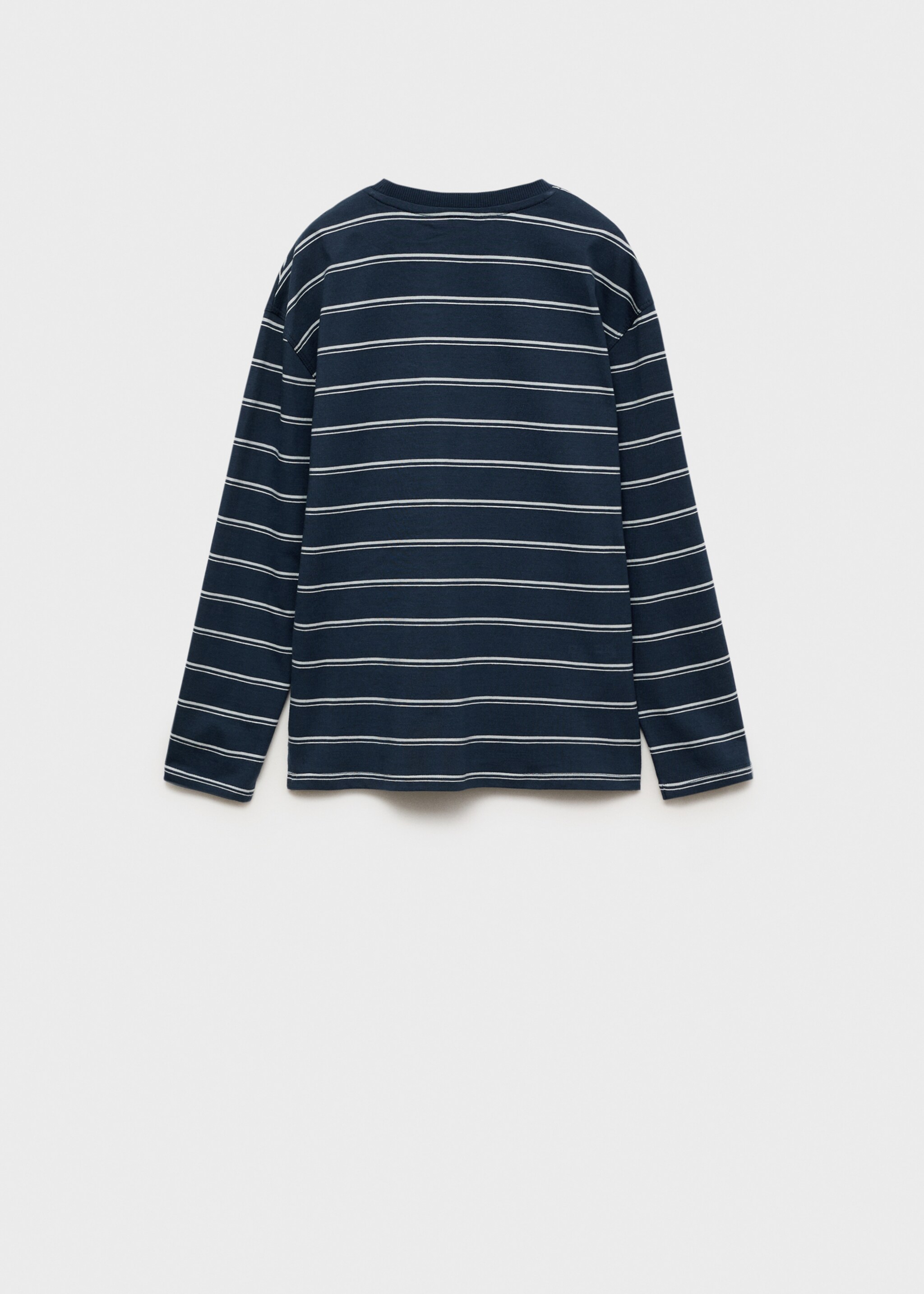 Camiseta rayas bolsillo - Reverso del artículo