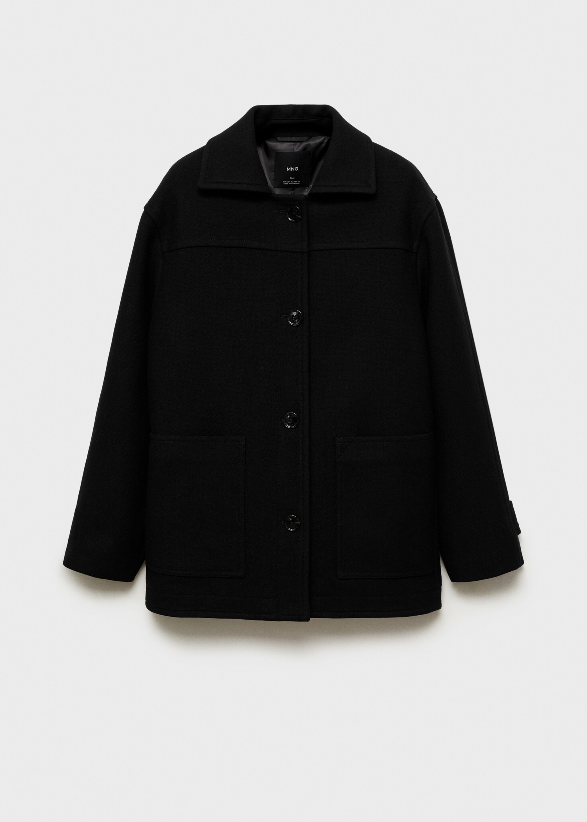 Cappotto midi lana bottoni - Articolo senza modello