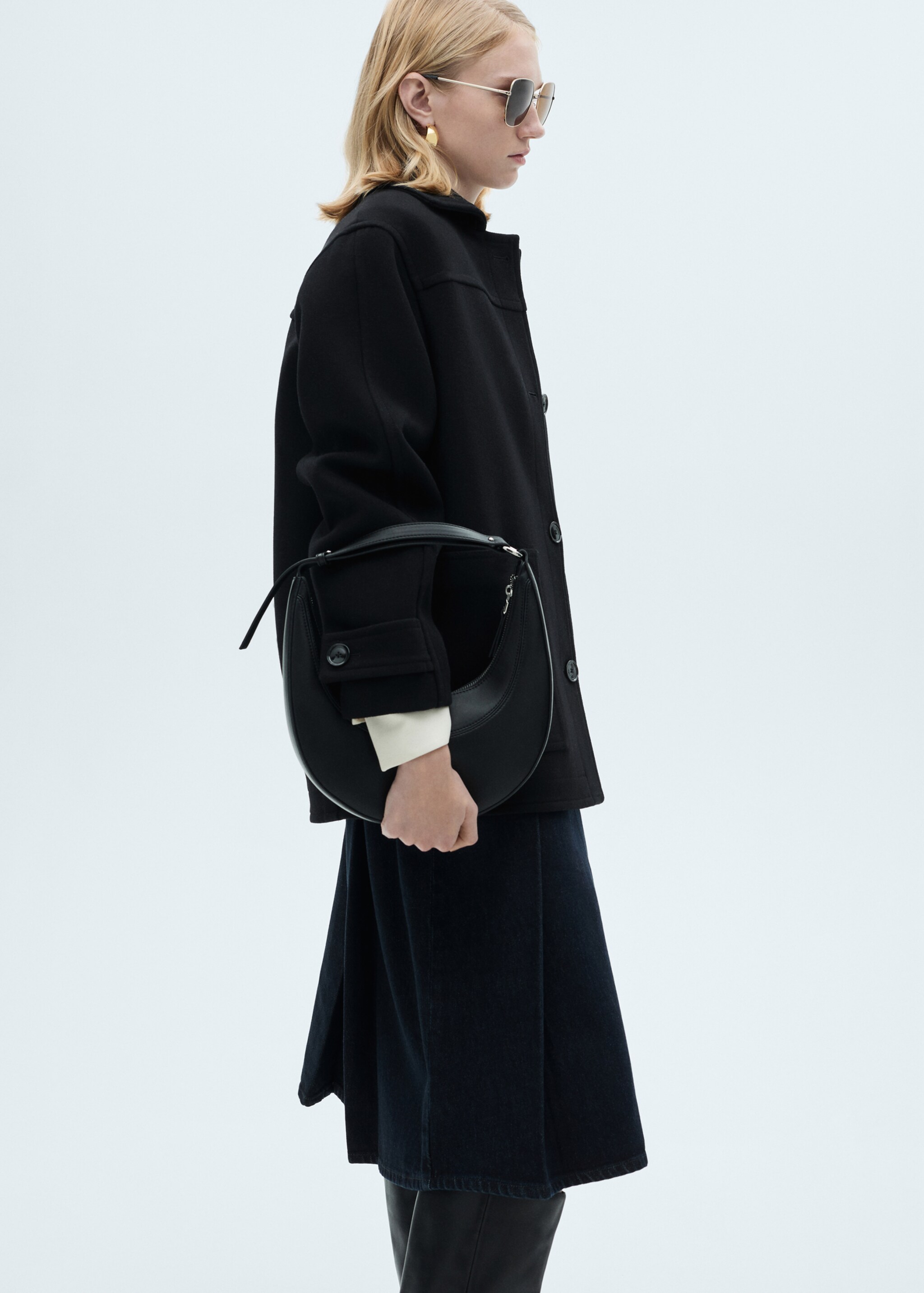 Cappotto midi lana bottoni - Dettaglio dell'articolo 2