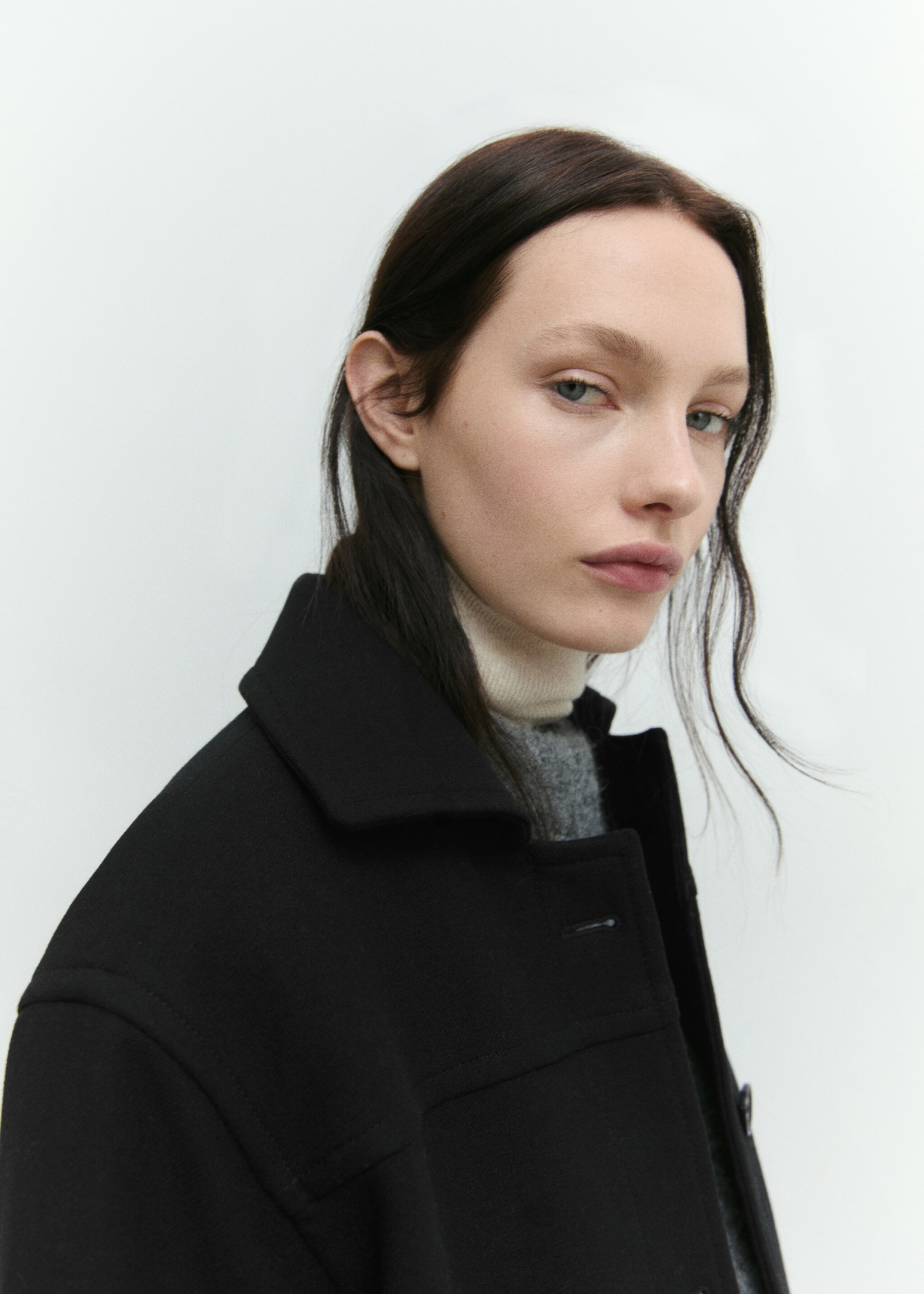Cappotto midi lana bottoni - Dettaglio dell'articolo 6