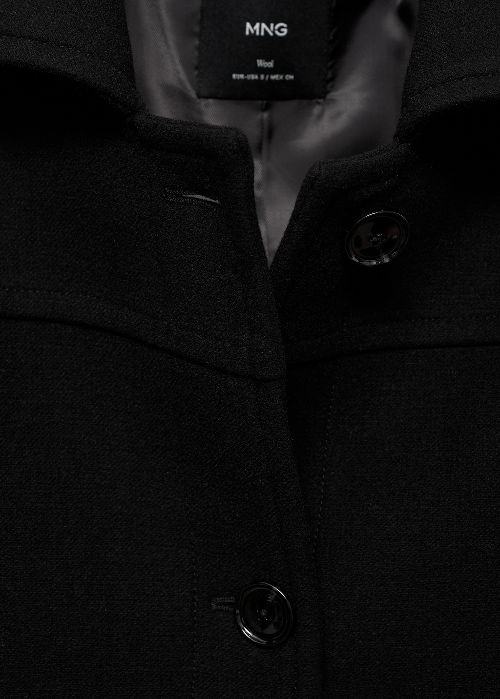 Midi wool coat with buttons - Women | MANGO Canada