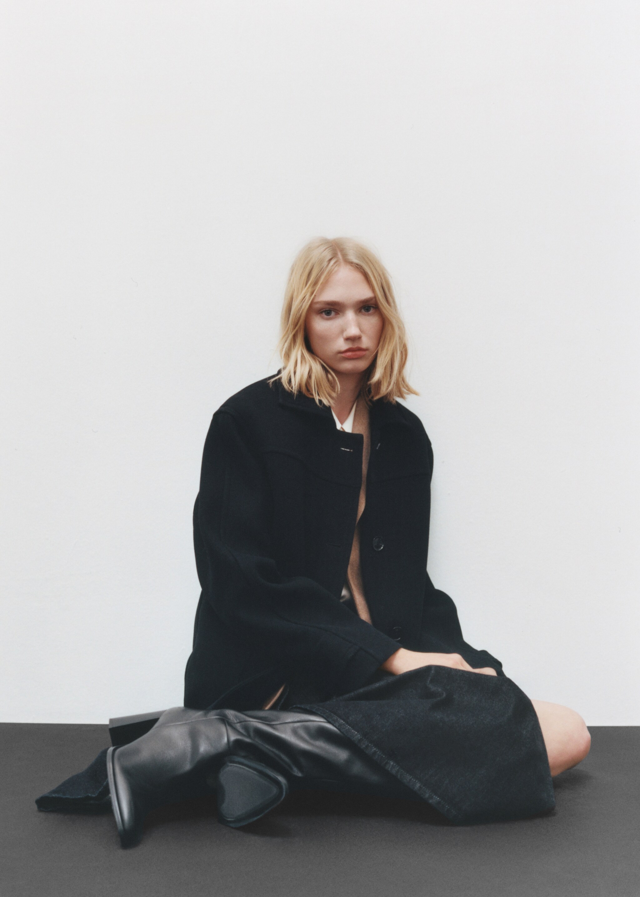 Cappotto midi lana bottoni - Dettaglio dell'articolo 9