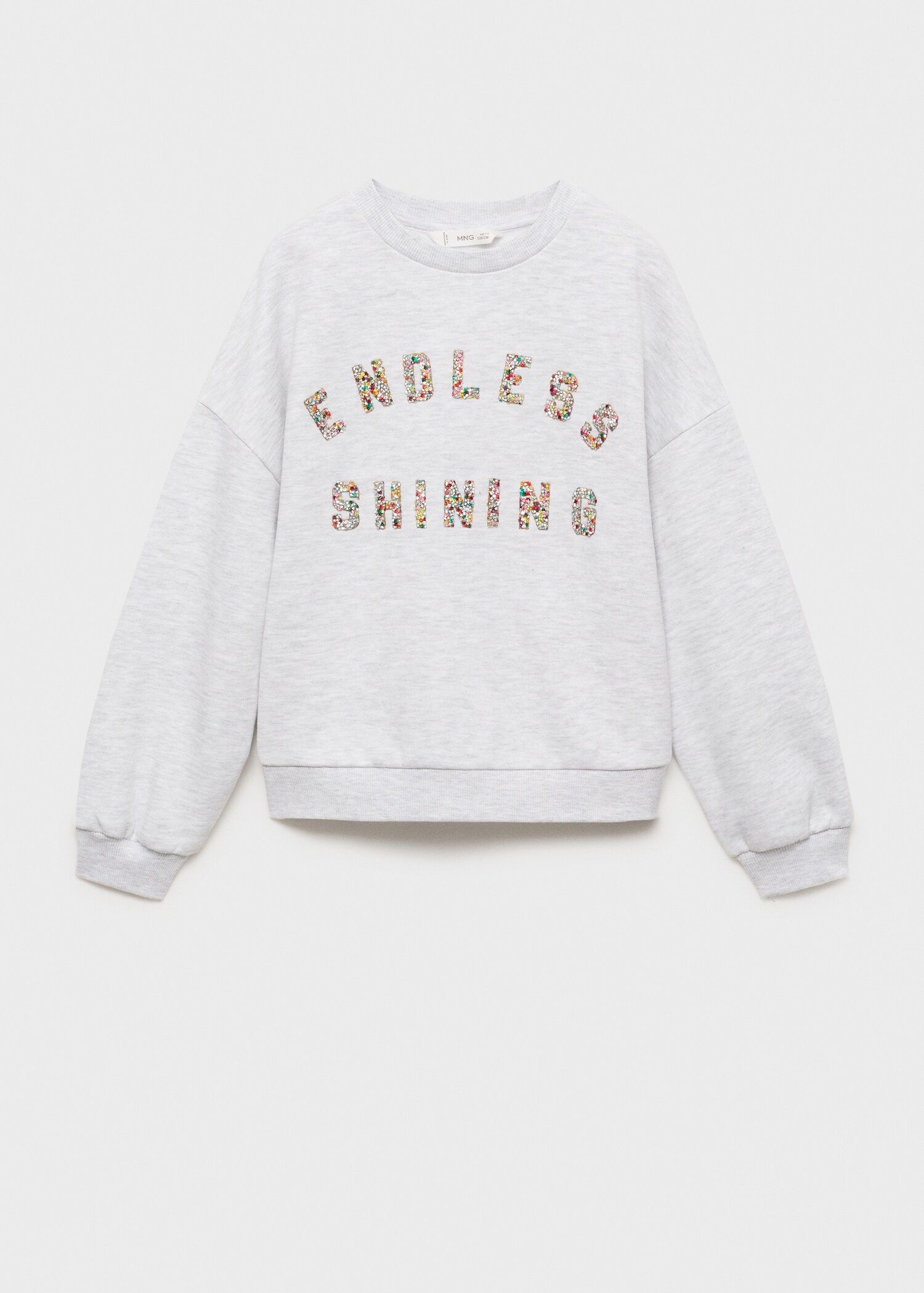 Sudadera mensaje relieve - Artículo sin modelo