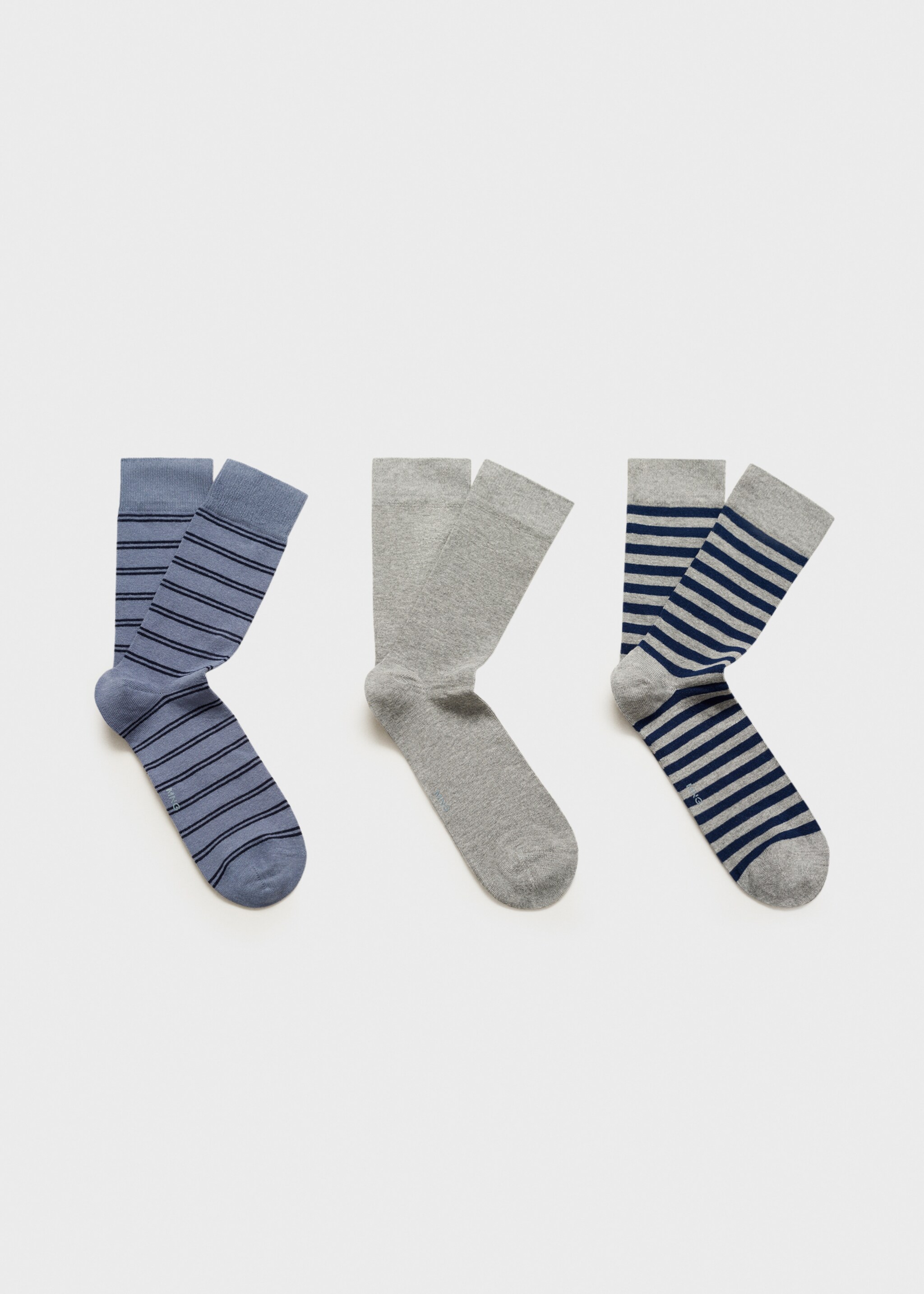 Pak 3 kaos kaki katun garis-garis - Barang tanpa model
