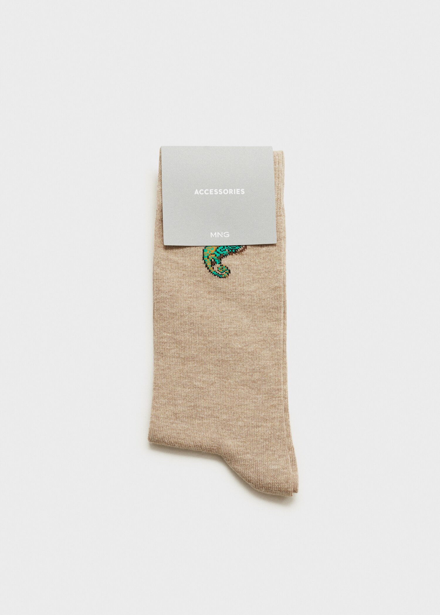 Printed cotton socks - Reverse of the article