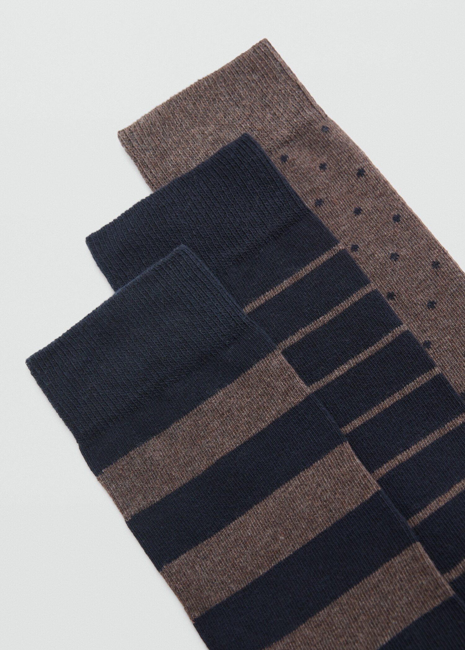 3er Pack Kombinierte Socken - Mittlere Ansicht