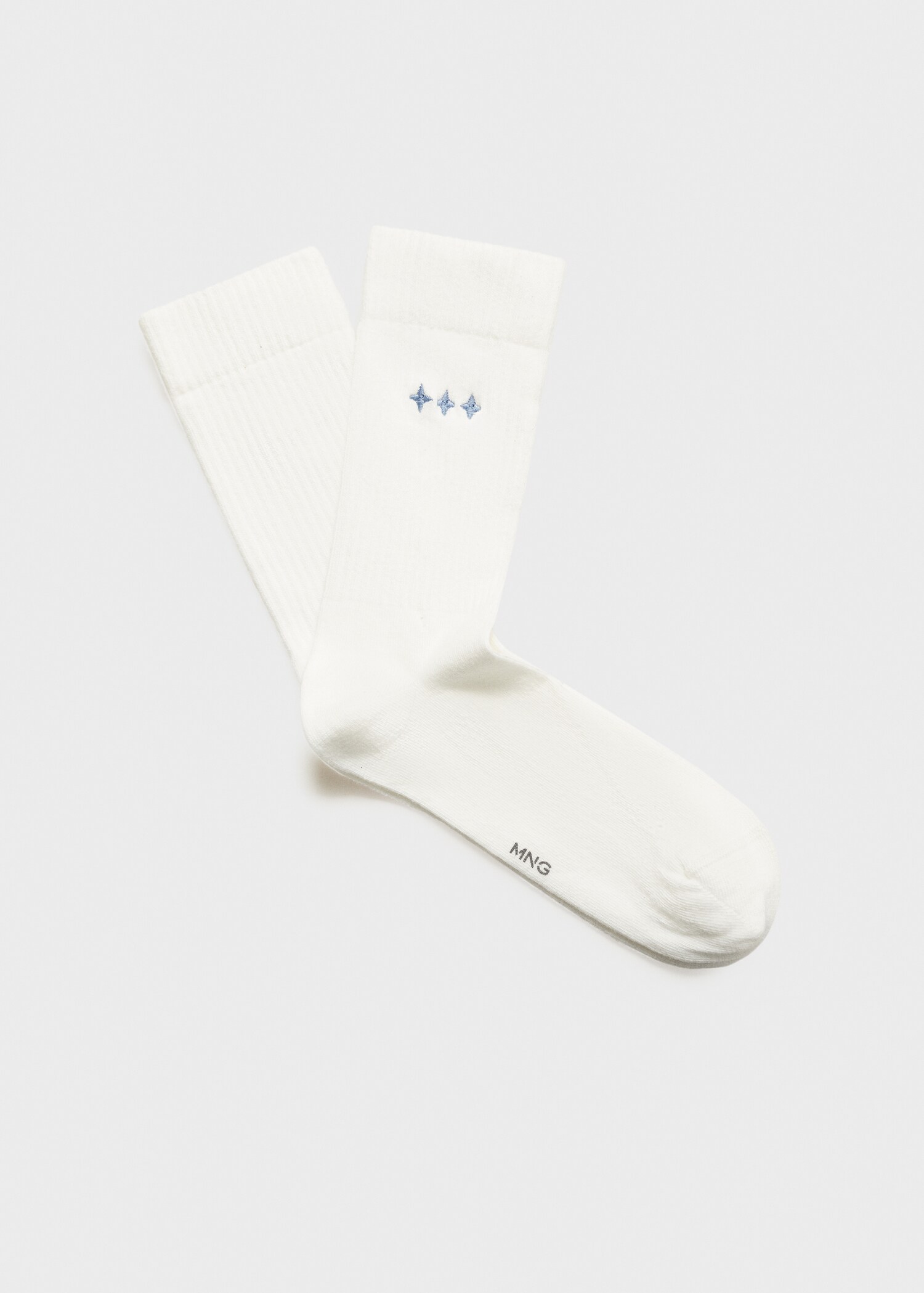 Embroidered cotton socks - Article without model