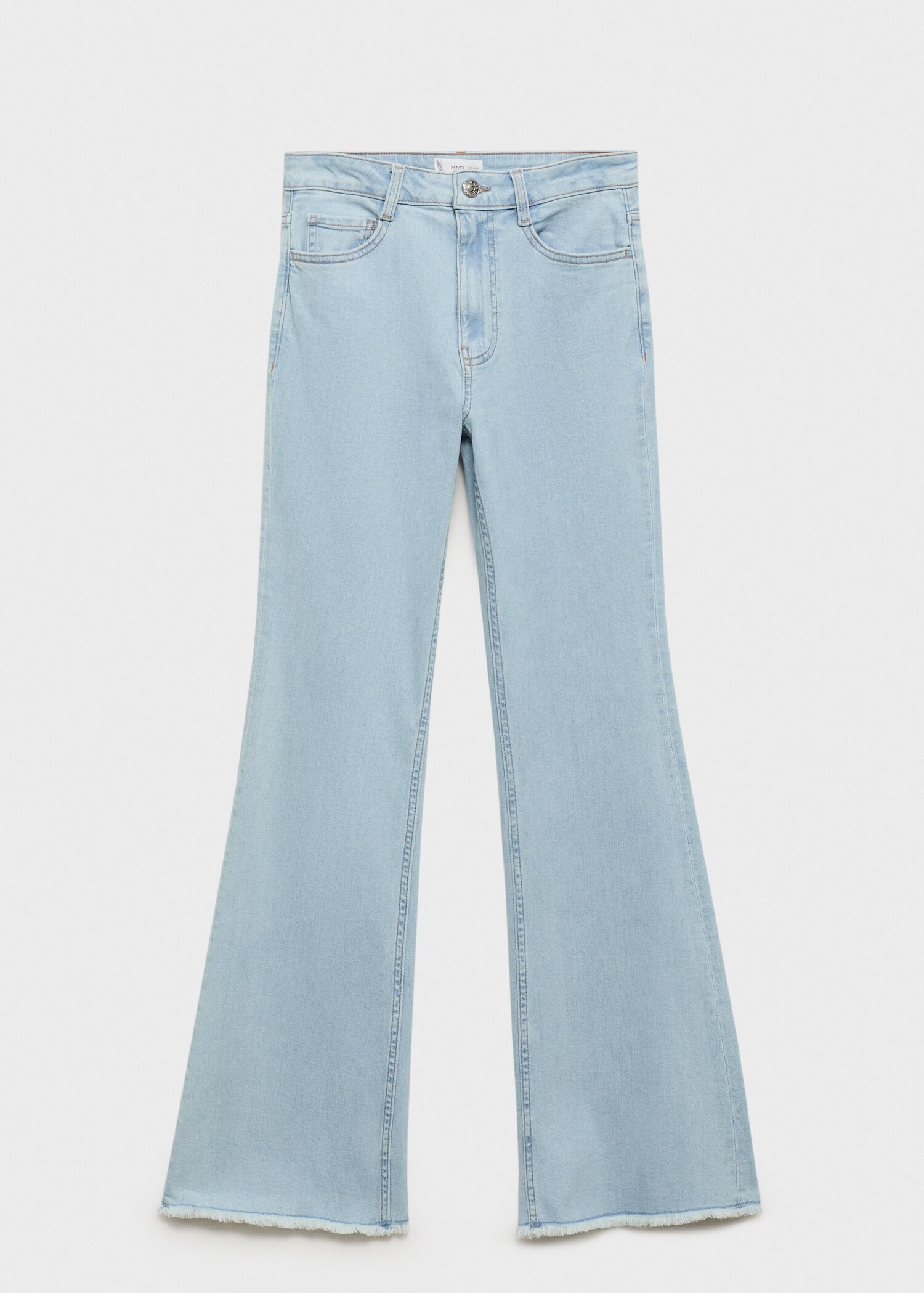 Flared-Jeans mit ausgefranstem Saum - Artikel ohne Model