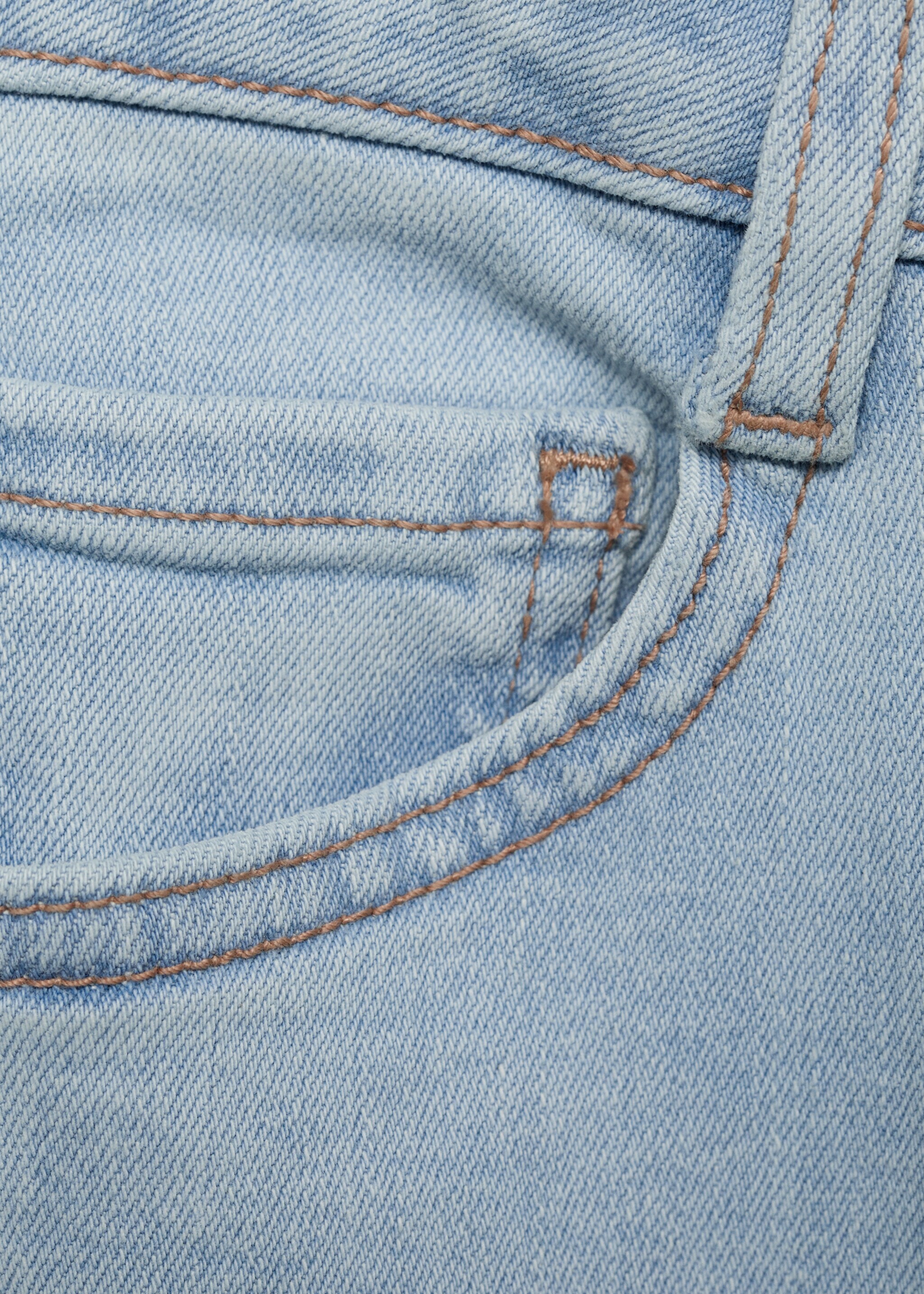 Frayed low-rise skinny jeans - Details of the article 0, Light Blue. Ref: 87001067-00.
