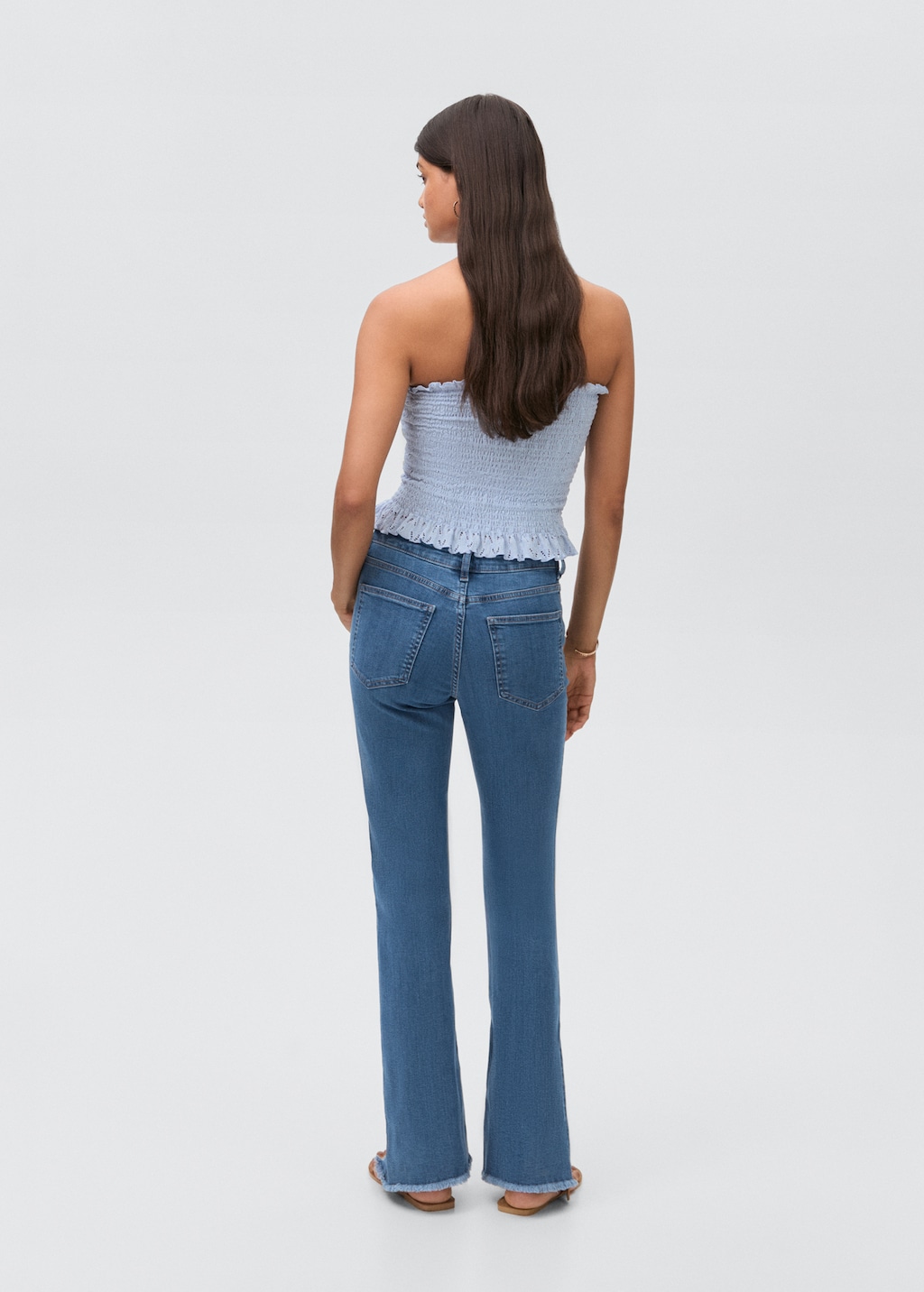 Frayed low-rise skinny jeans - Teen | MANGO USA