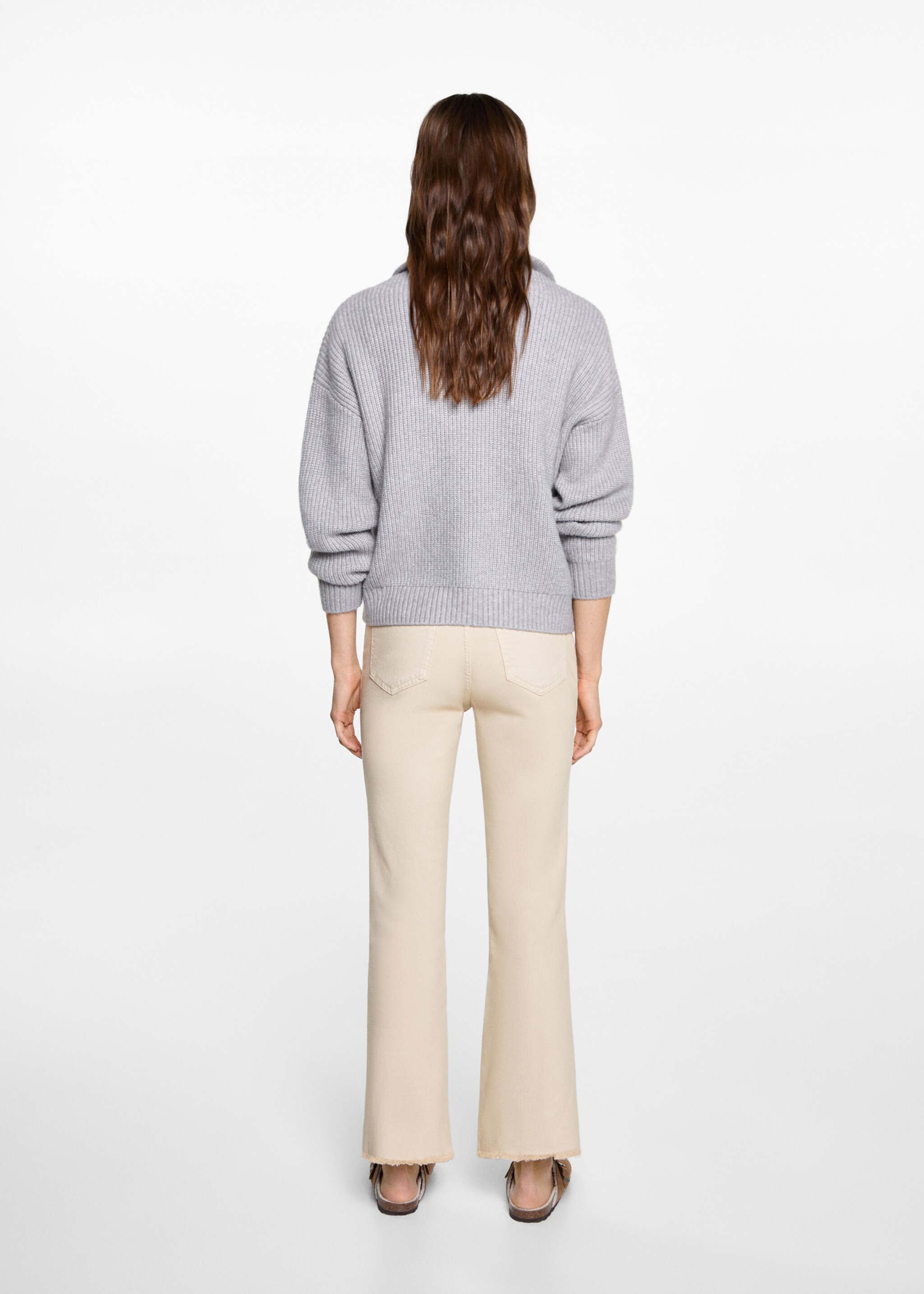 Crop flared jeans - Reverse of the article