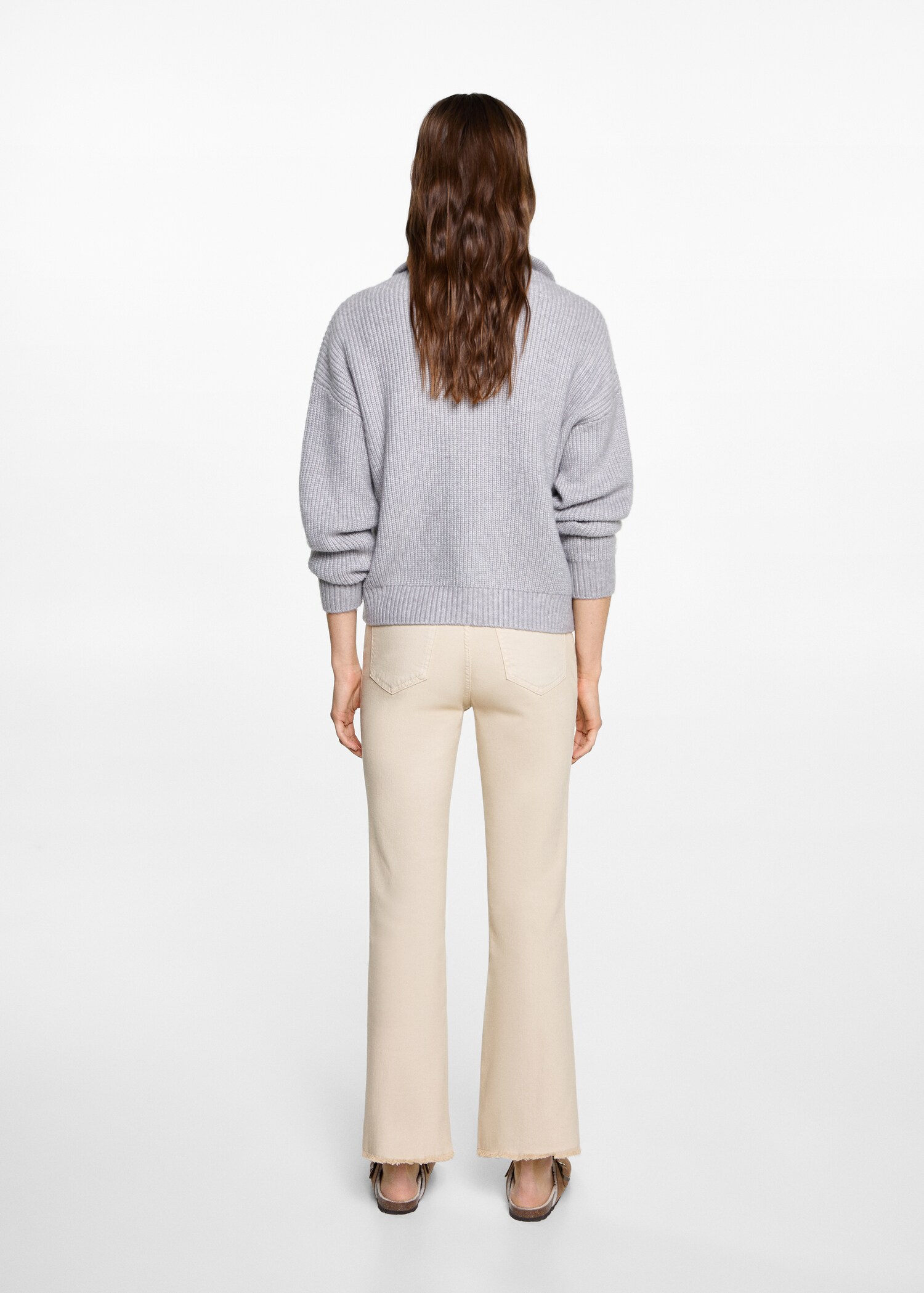 Crop flared jeans - Reverse of the article