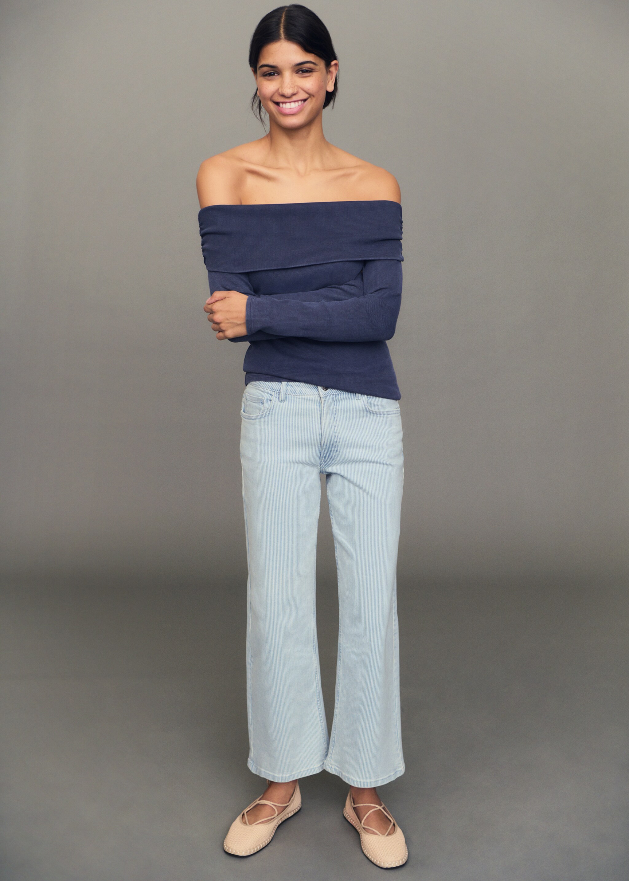 Jeans culotte rayas - Detalle del artículo 5