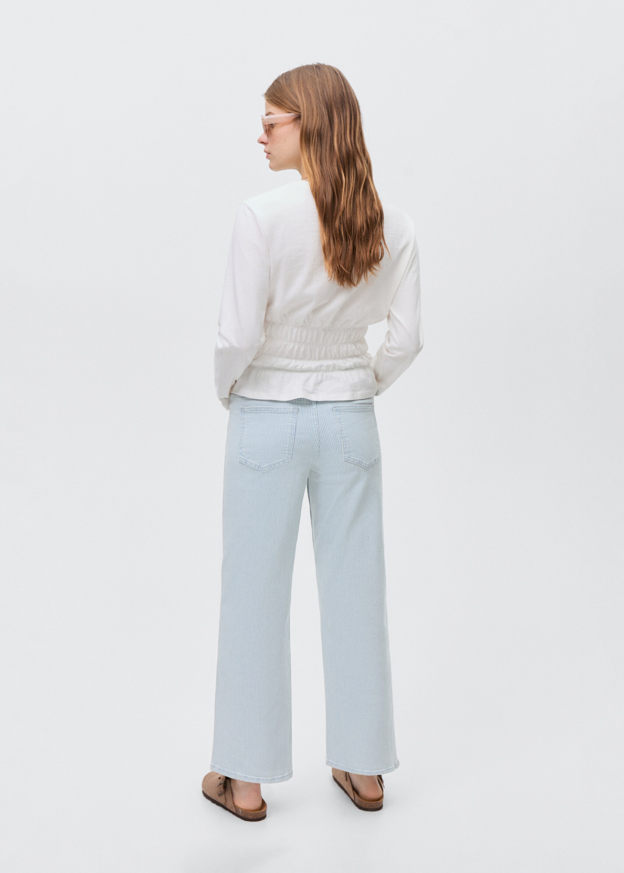 Jeans culotte rayas - Reverso del artículo