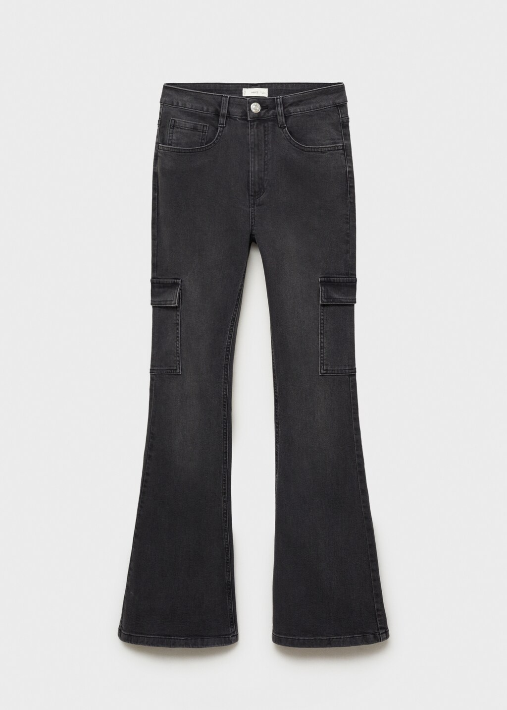 Flared cargo jeans