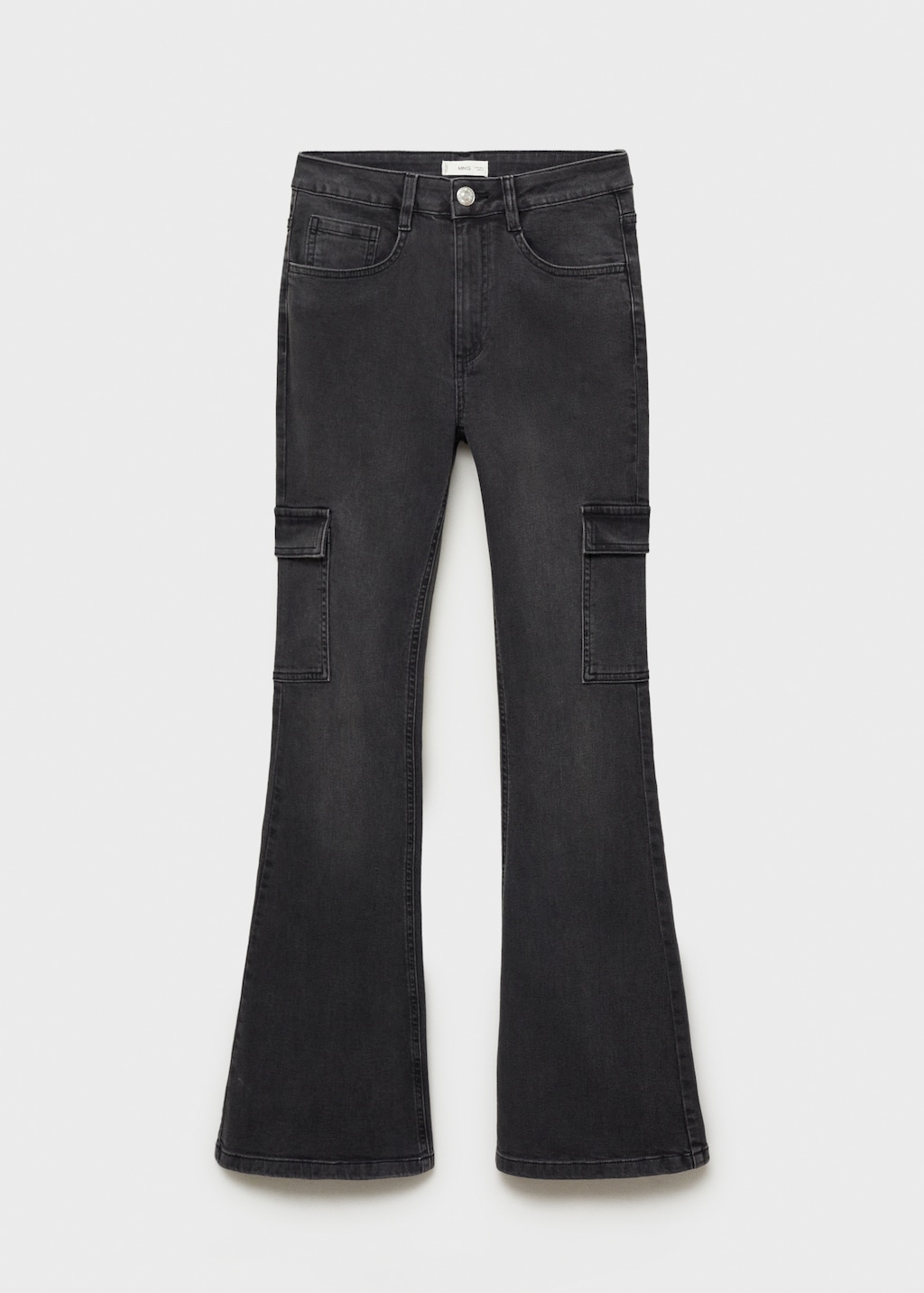 Flared cargo jeans